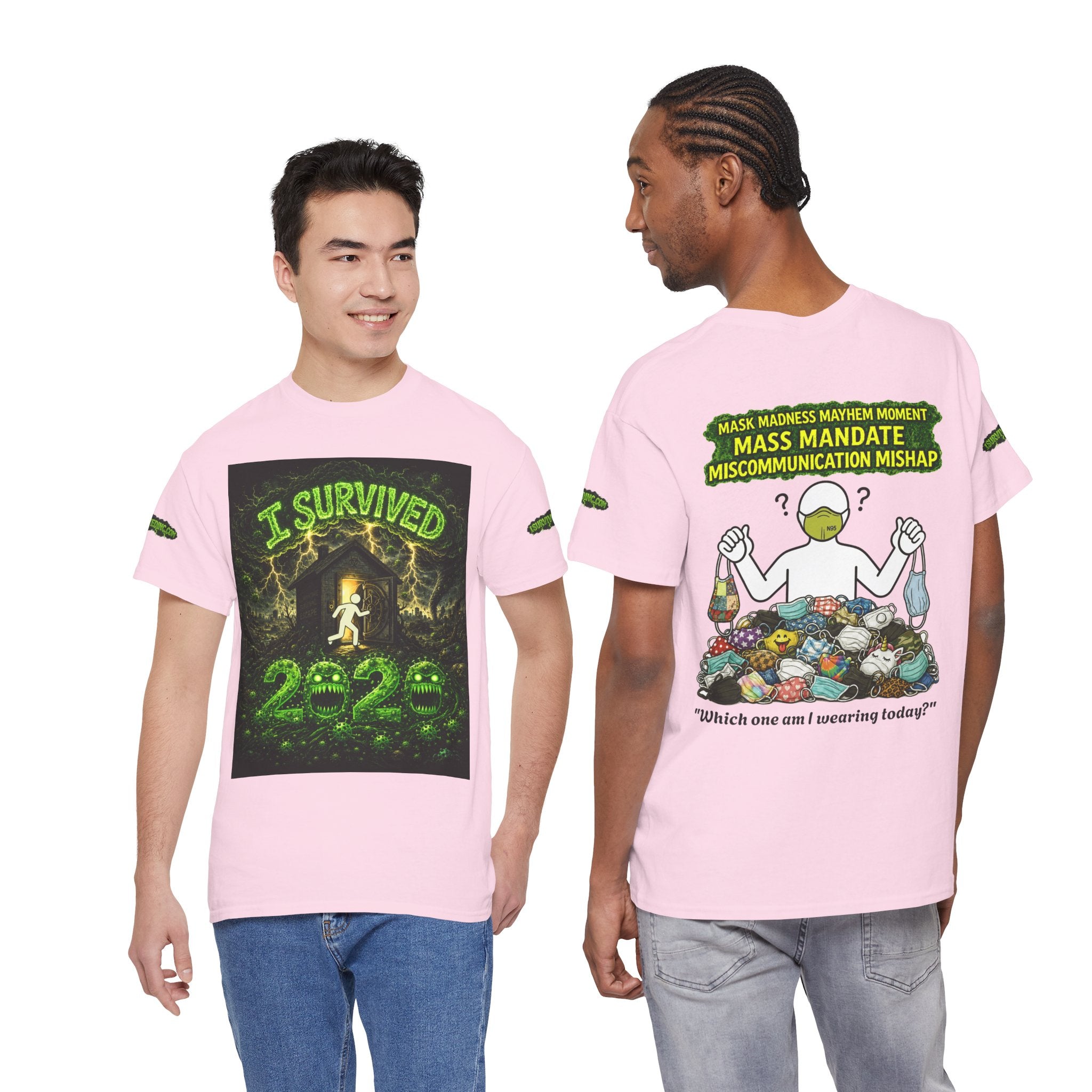 I Survived 2020 — PANDEMIC S1:E4: Special Edition "Mask Madness" Unisex Heavy Cotton Tee