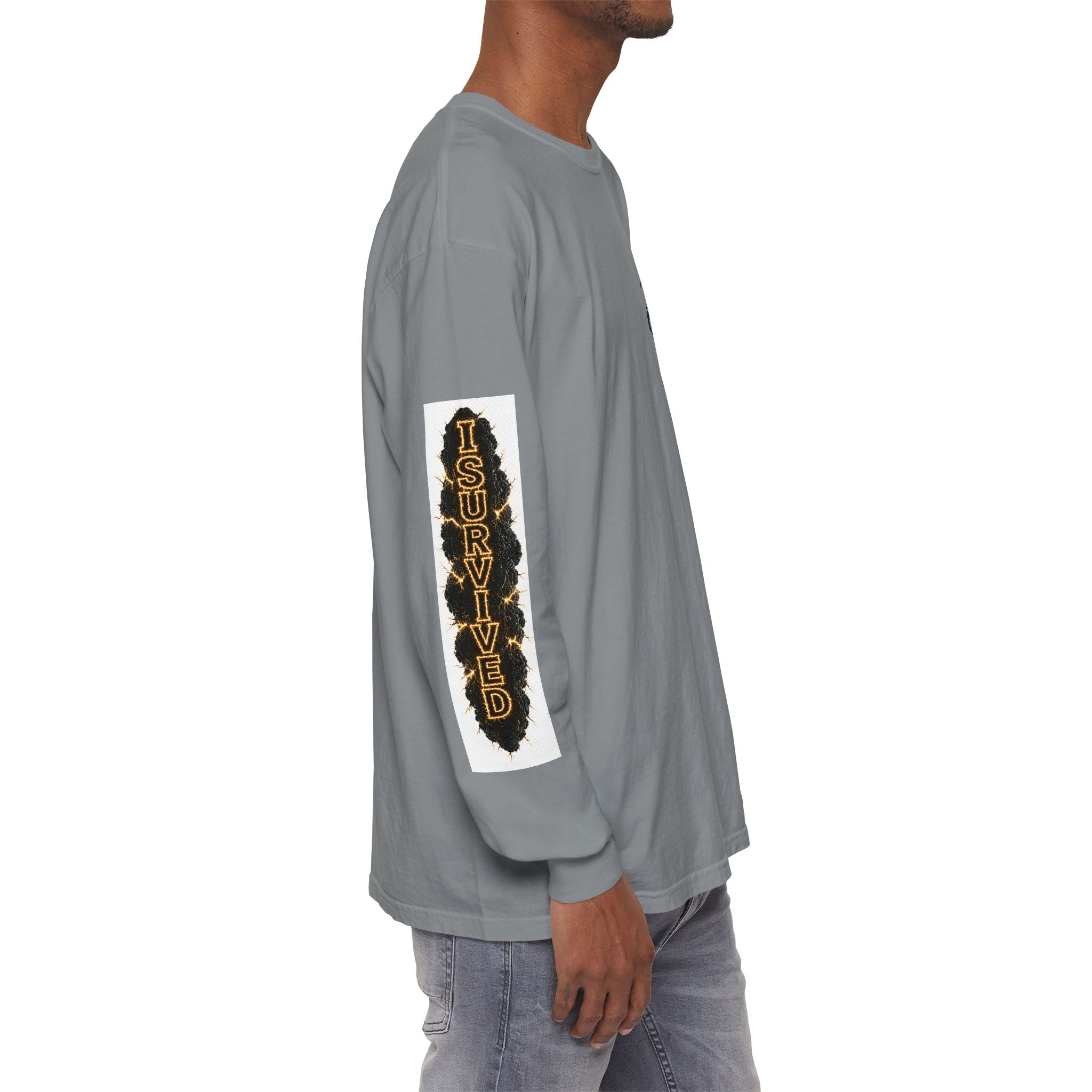 I Survived 2020 — "Please Stand By" Test Pattern Tee Special Edition Summer Premier Unisex Garment-Dyed Long Sleeve T-Shirt