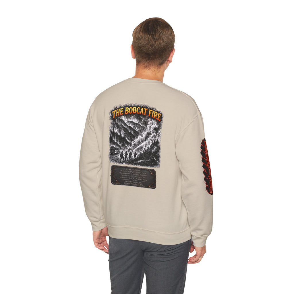 I Survived 2020 — WILDFIRES S2:E2: Director's Cut "The Bobcat Fire" Memorial Unisex Heavy Blend™ Crewneck Sweatshirt