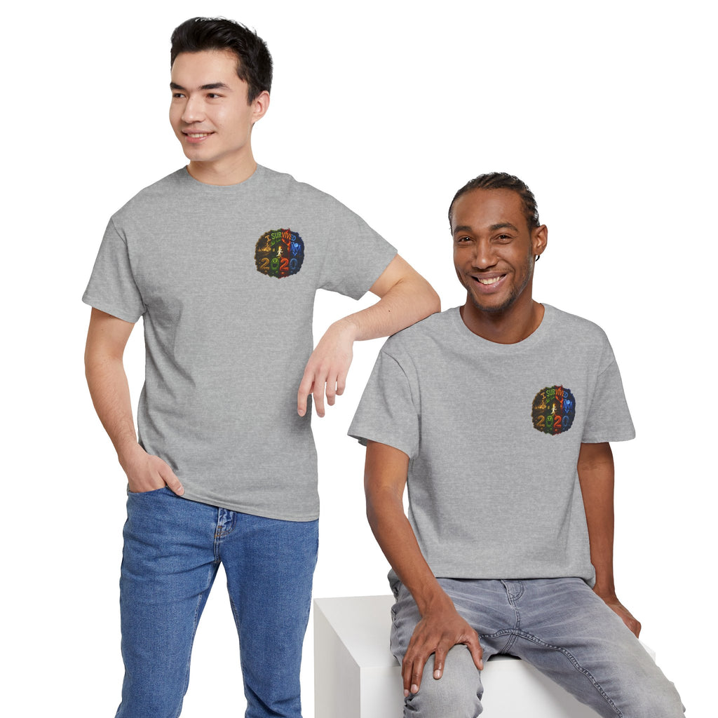 I Survived 2020 — "No Signal" Test Pattern Tee Alien Broadcast Finale Summer Premiere Unisex Heavy Cotton Tee