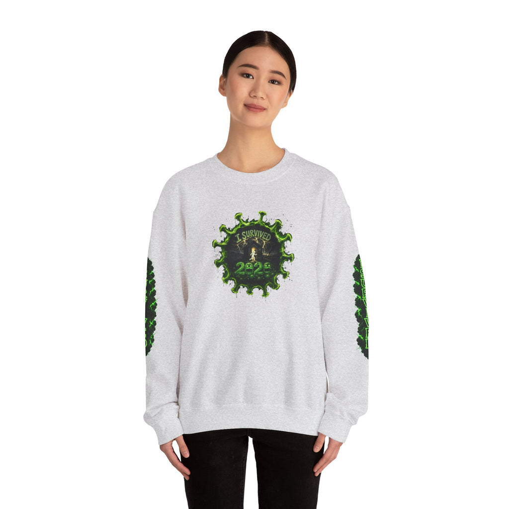 I Survived 2020 — PANDEMIC S1:E2: Director's Cut "The Coming of COVID" Unisex Heavy Blend™ Crewneck Sweatshirt