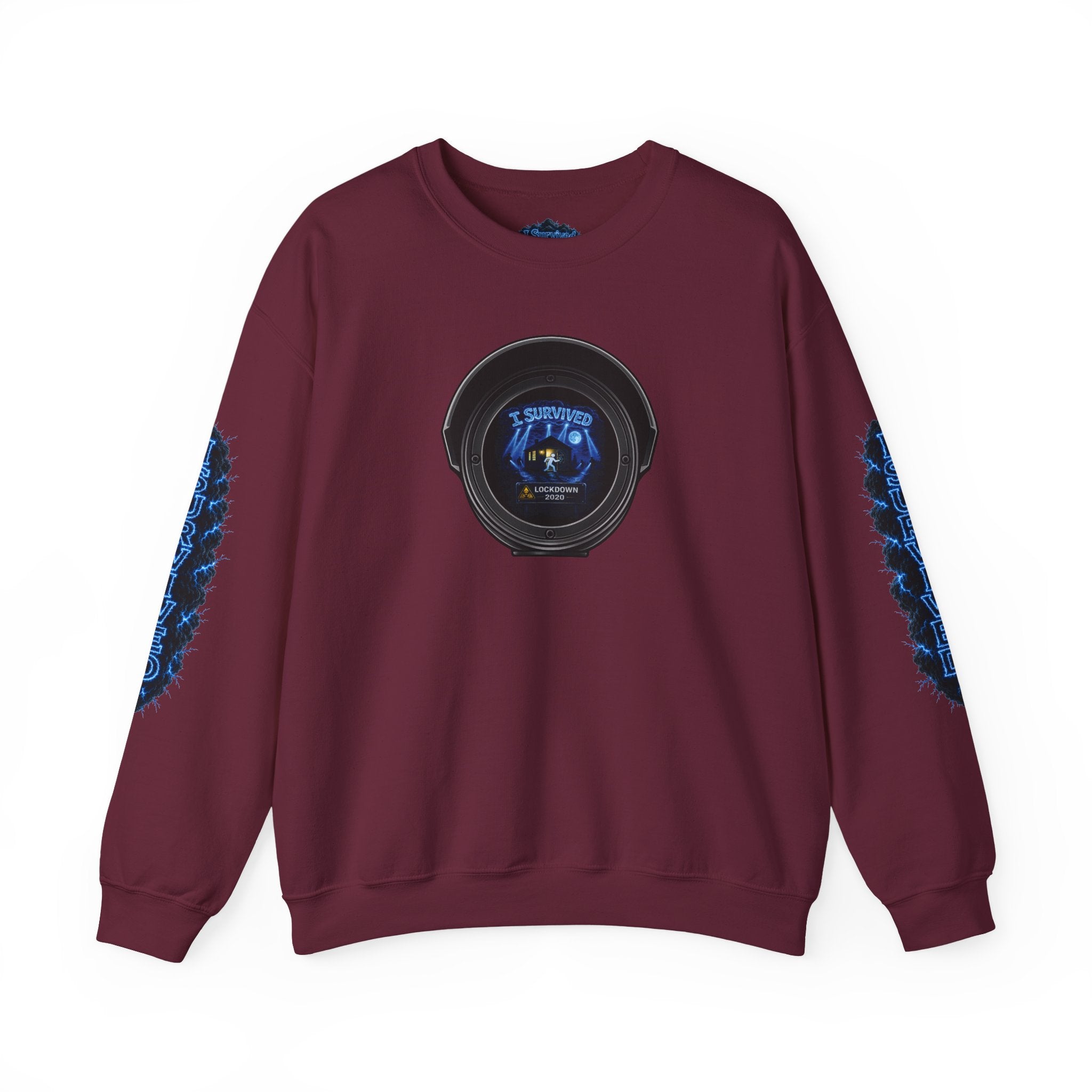 I Survived 2020 — LOCKDOWN S3:E4: Director's Cut "Working From Home" Unisex Heavy Blend™ Crewneck Sweatshirt