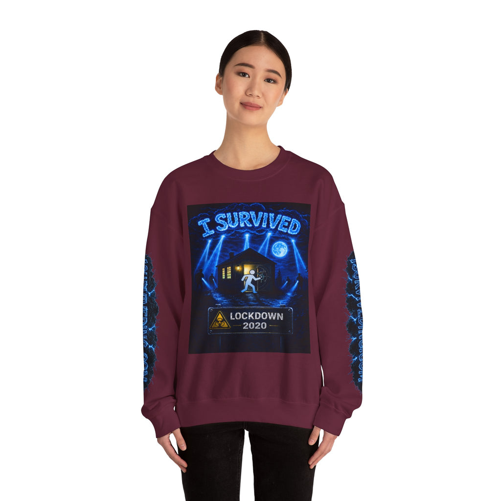 I Survived 2020 — S3:E4 "Working From Home" | Mid-Season Finale Pt. 1 | Lockdown Edition Documentary Unisex Heavy Blend™ Crewneck Sweatshirt