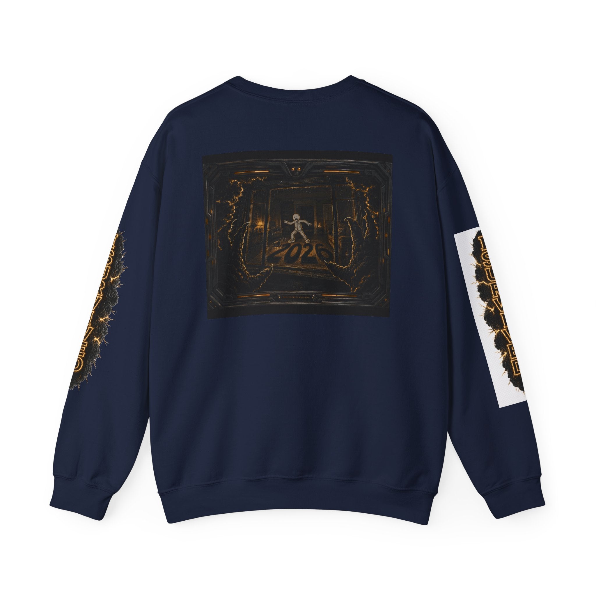 I Survived 2020 — Director's Cut Original Design Teaser Tee | Season 1 Premiere Drop Unisex Heavy Blend™ Crewneck Sweatshirt