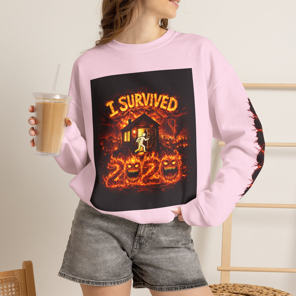 I Survived 2020 — WILDFIRES S2:E3: "The California Wildfires" Memorial Unisex Heavy Blend™ Crewneck Sweatshirt