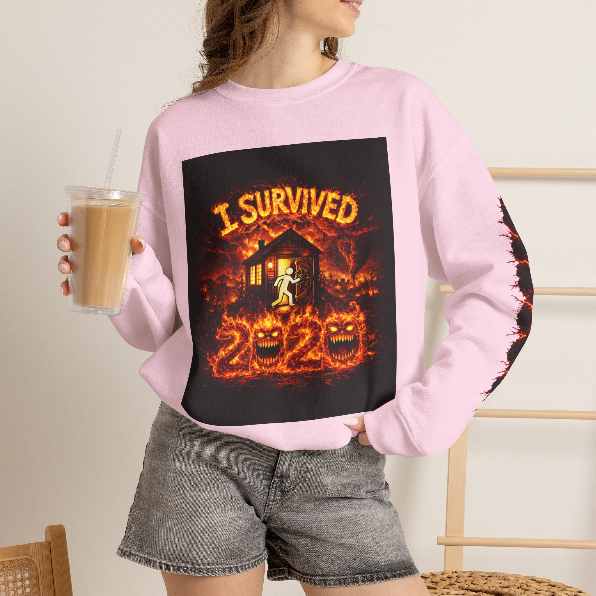 I Survived 2020 — WILDFIRES S2:E3: "The California Wildfires" Memorial Unisex Heavy Blend™ Crewneck Sweatshirt