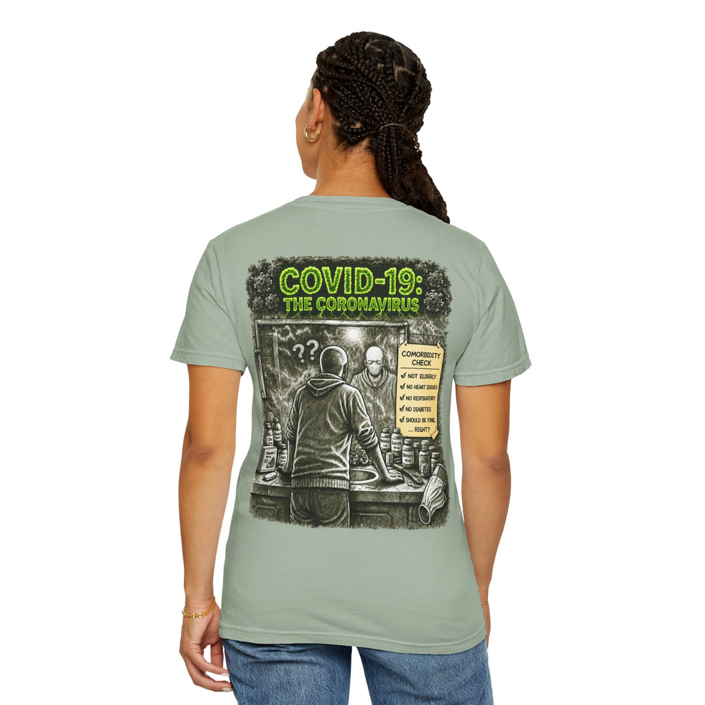 Sobreviví al 2020 — T1:E1 "COVID-19: El Coronavirus" | Camiseta unisex teñida de una pieza, Edición Pandemia