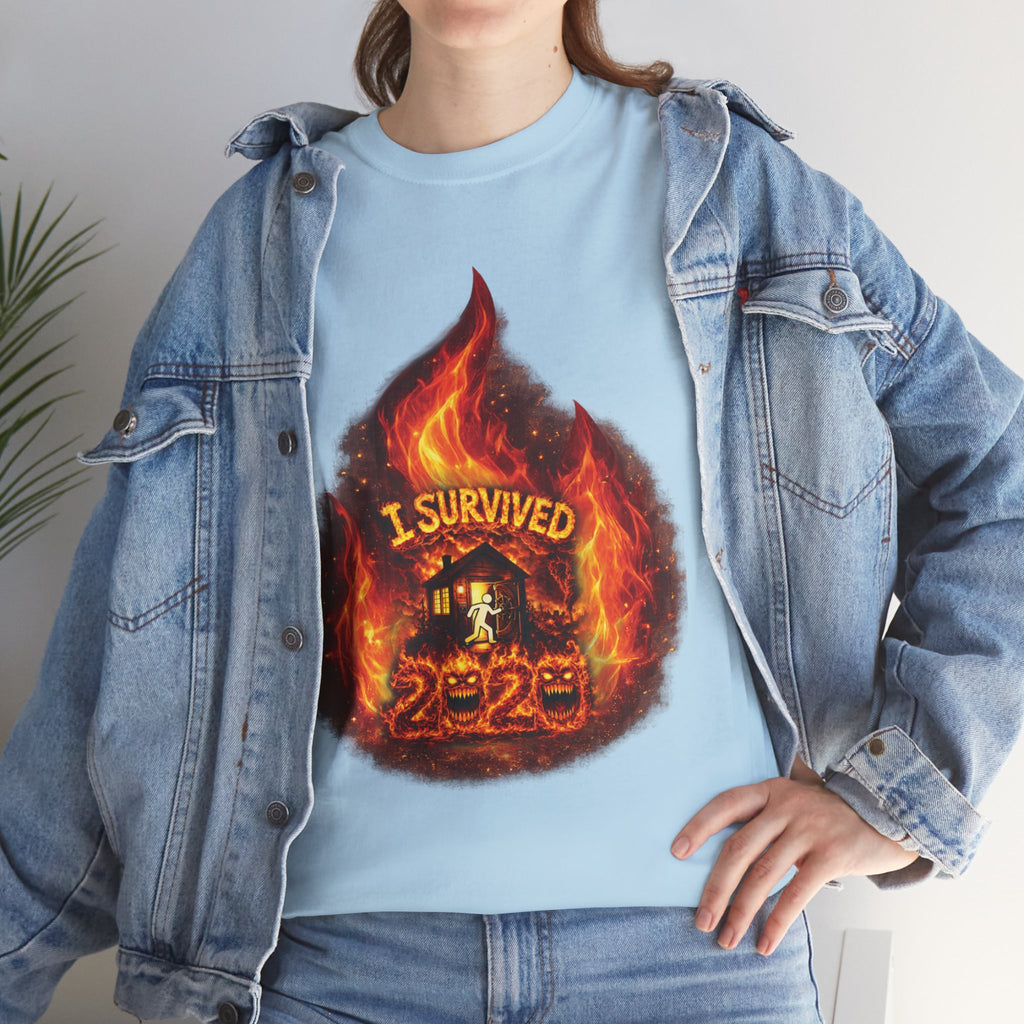 I Survived 2020 — Director's Cut S2:E4 "Western U.S. Wildfire Season" | Mid-Season Finale Pt. 1 | Wildfire Edition Memorial Unisex Heavy Cotton Tee (SPECIAL EDITION)
