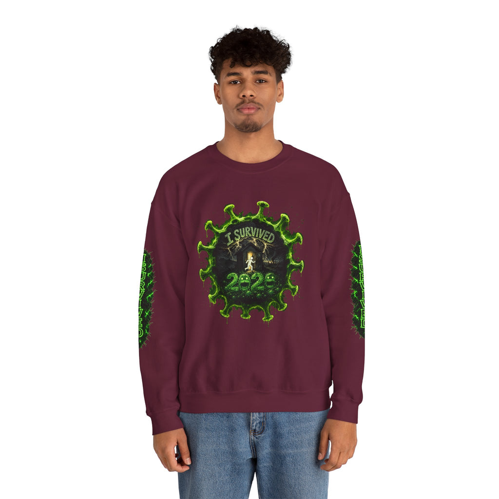 I Survived 2020 — Director's Cut S1:E2 "The Coming of COVID" | Pandemic Edition Unisex Heavy Blend™ Crewneck Sweatshirt