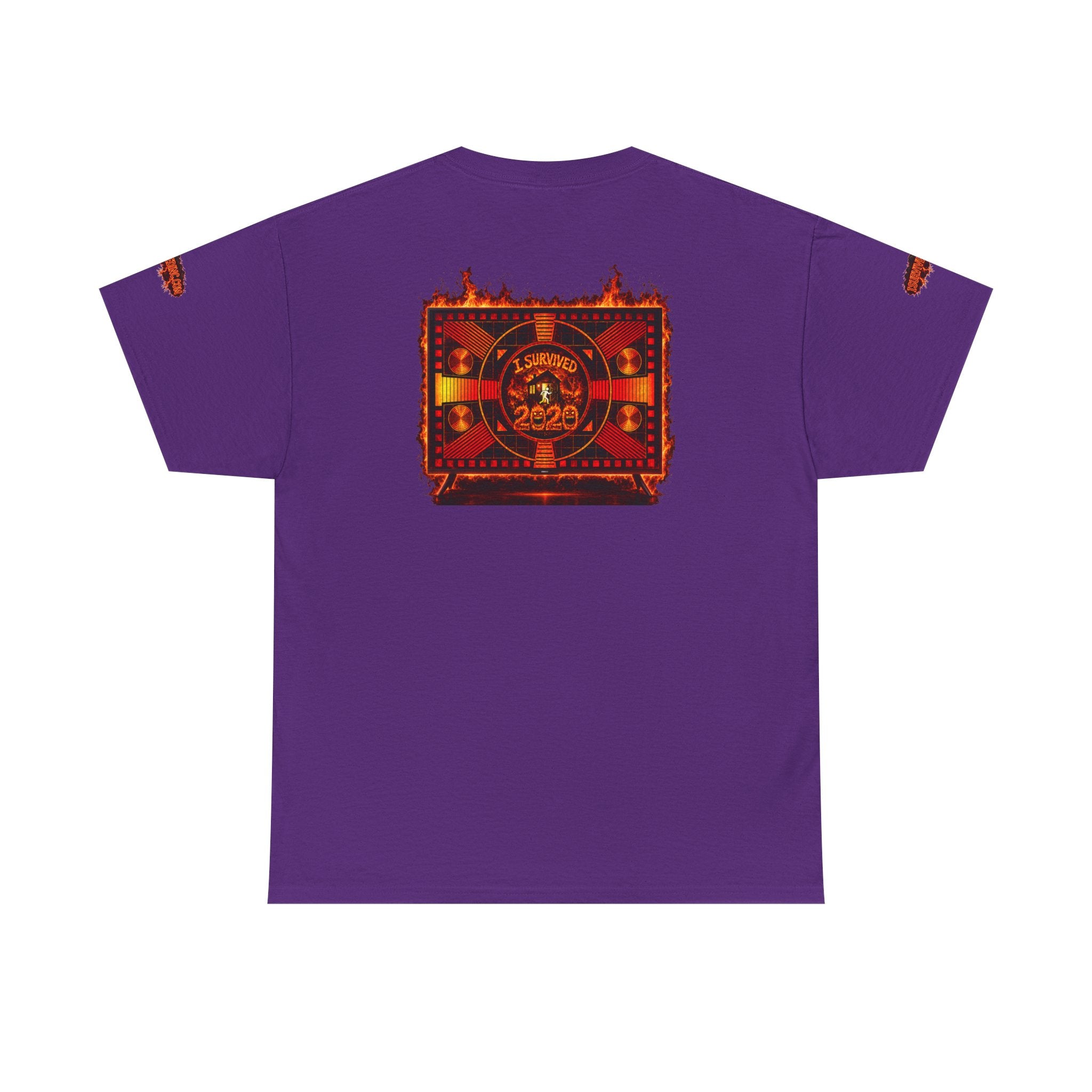 I Survived 2020 — "Please Stand By" Test Pattern Tee Wildfire Signal Special Edition Summer Premiere Unisex Heavy Cotton Tee