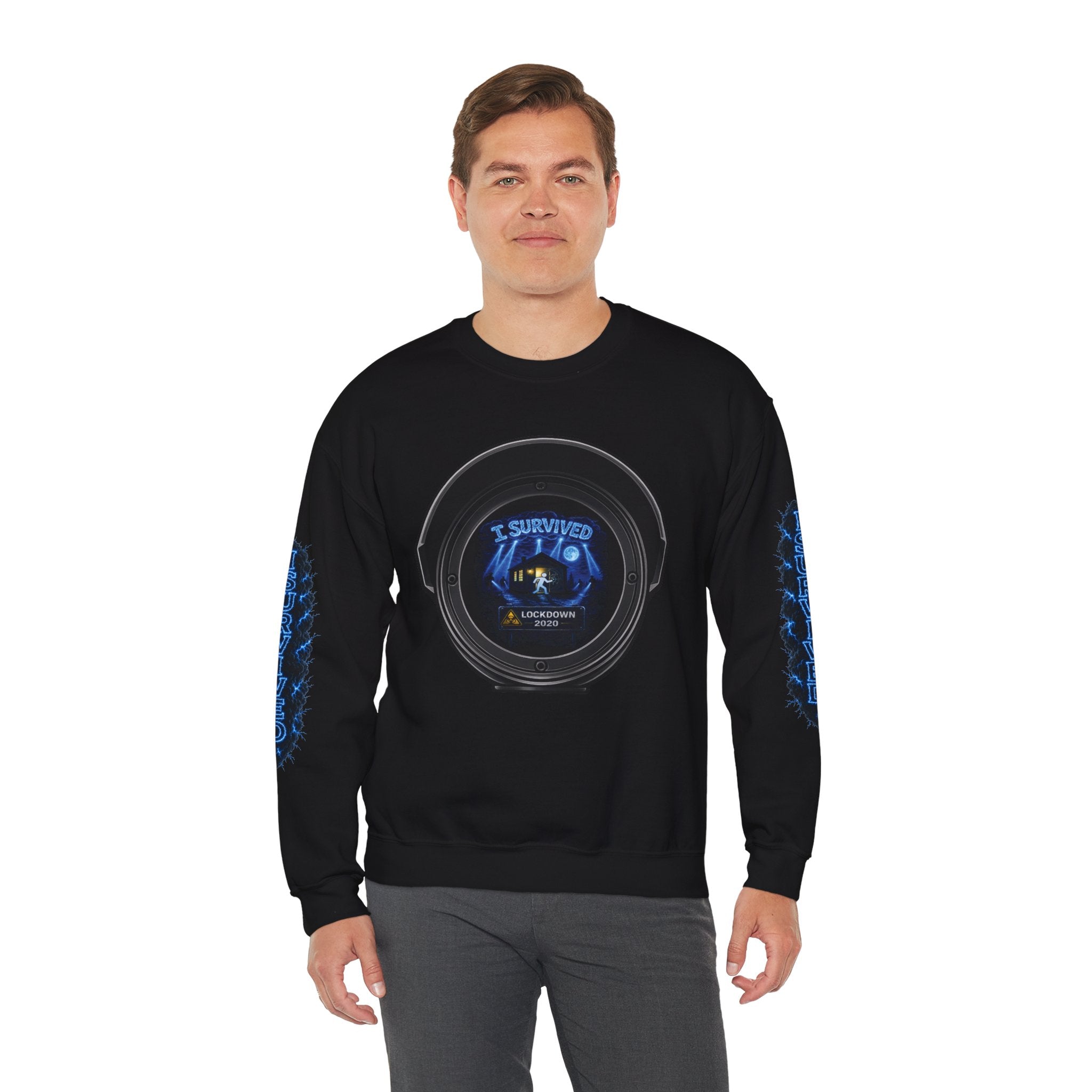 I Survived 2020 — Director's Cut S3:E4 "Working From Home" | Mid-Season Finale Pt. 1 | Lockdown Edition Documentary Unisex Heavy Blend™ Crewneck Sweatshirt