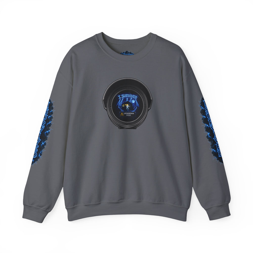 I Survived 2020 — LOCKDOWN S3:E4: Director's Cut "Working From Home" Unisex Heavy Blend™ Crewneck Sweatshirt