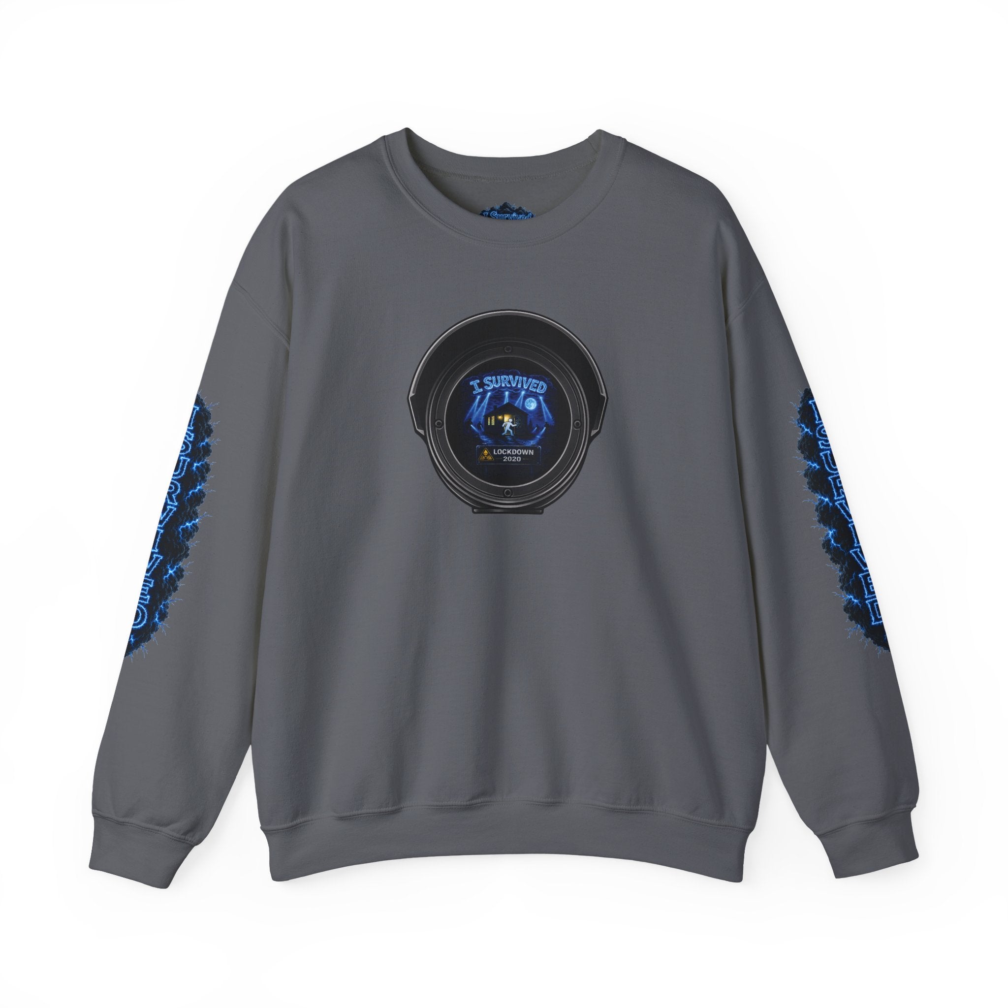I Survived 2020 — LOCKDOWN S3:E4: Director's Cut "Working From Home" Unisex Heavy Blend™ Crewneck Sweatshirt