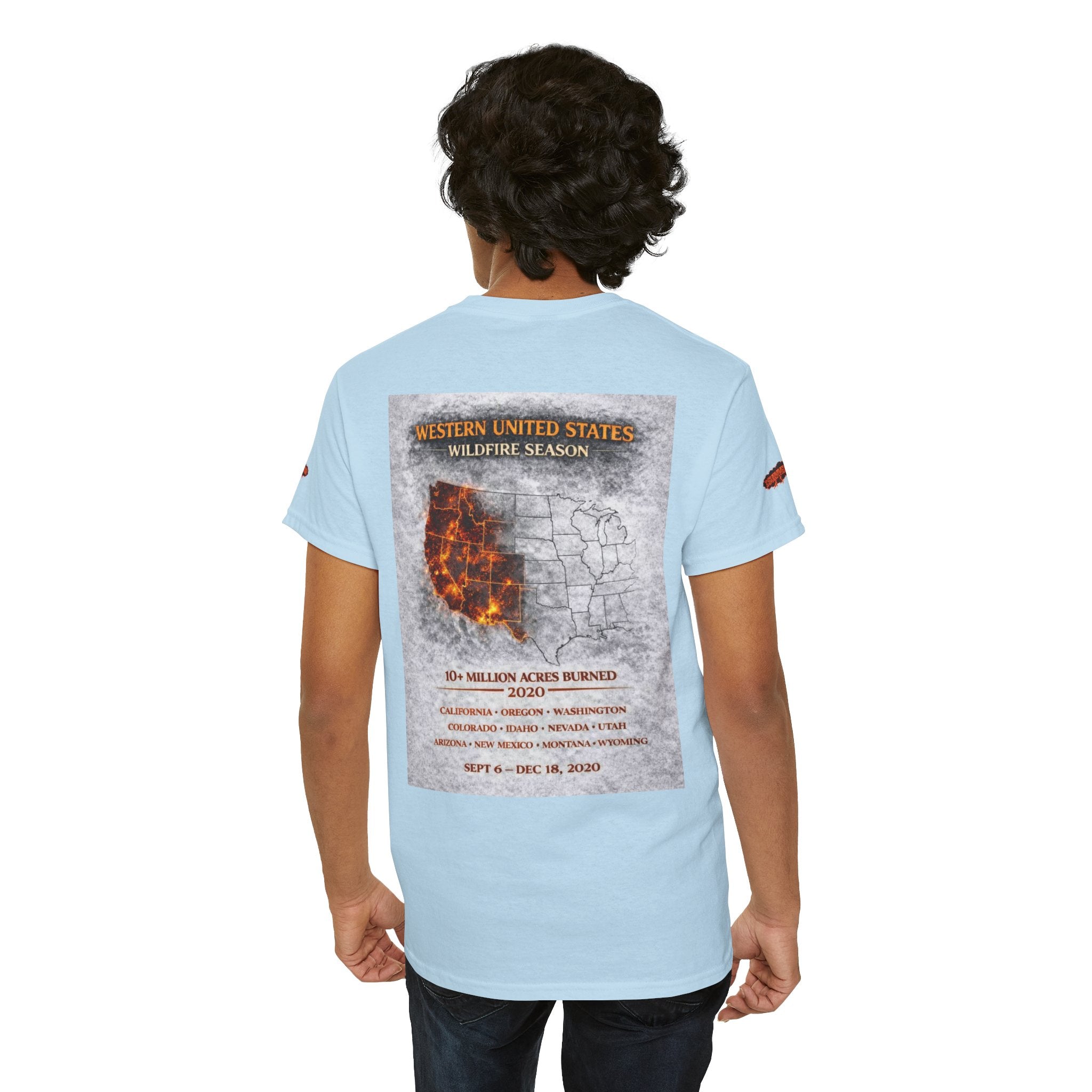 I Survived 2020 — WILDFIRES S2:E4: Special Edition "Western U.S." Memorial Unisex Heavy Cotton Tee
