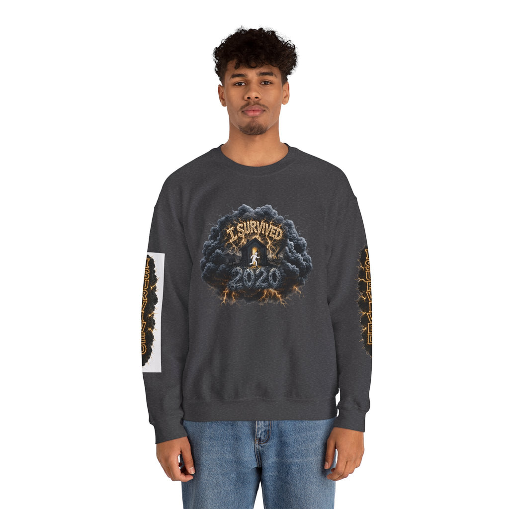 I Survived 2020 — Director's Cut Original Design Teaser Tee | Season 1 Premiere Drop Unisex Heavy Blend™ Crewneck Sweatshirt