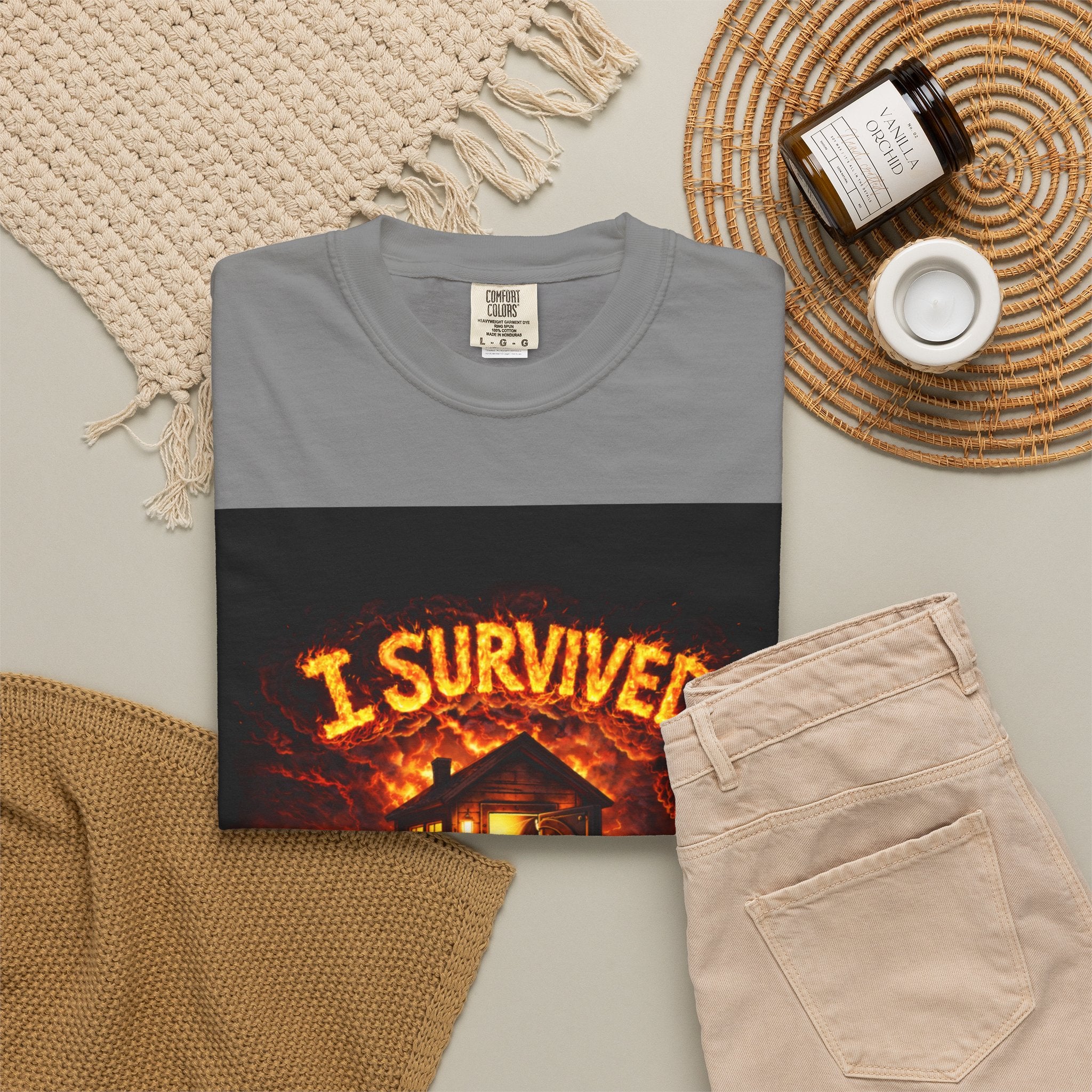 I Survived 2020 — WILDFIRES S2:E3 "The California Wildfires" Memorial Unisex Garment-Dyed T-shirt