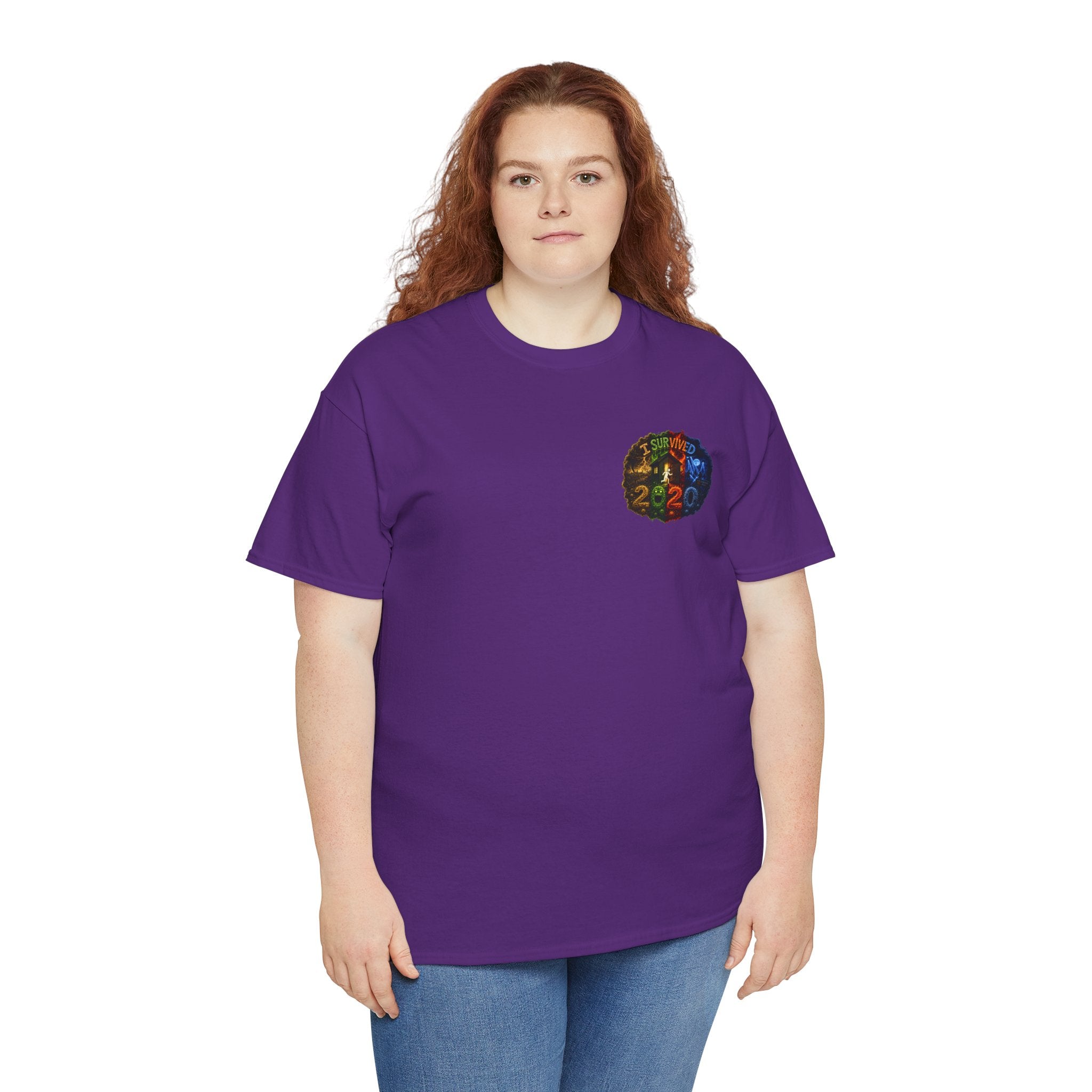 I Survived 2020 — "No Signal" Test Pattern Tee Alien Broadcast Finale Summer Premiere Unisex Heavy Cotton Tee