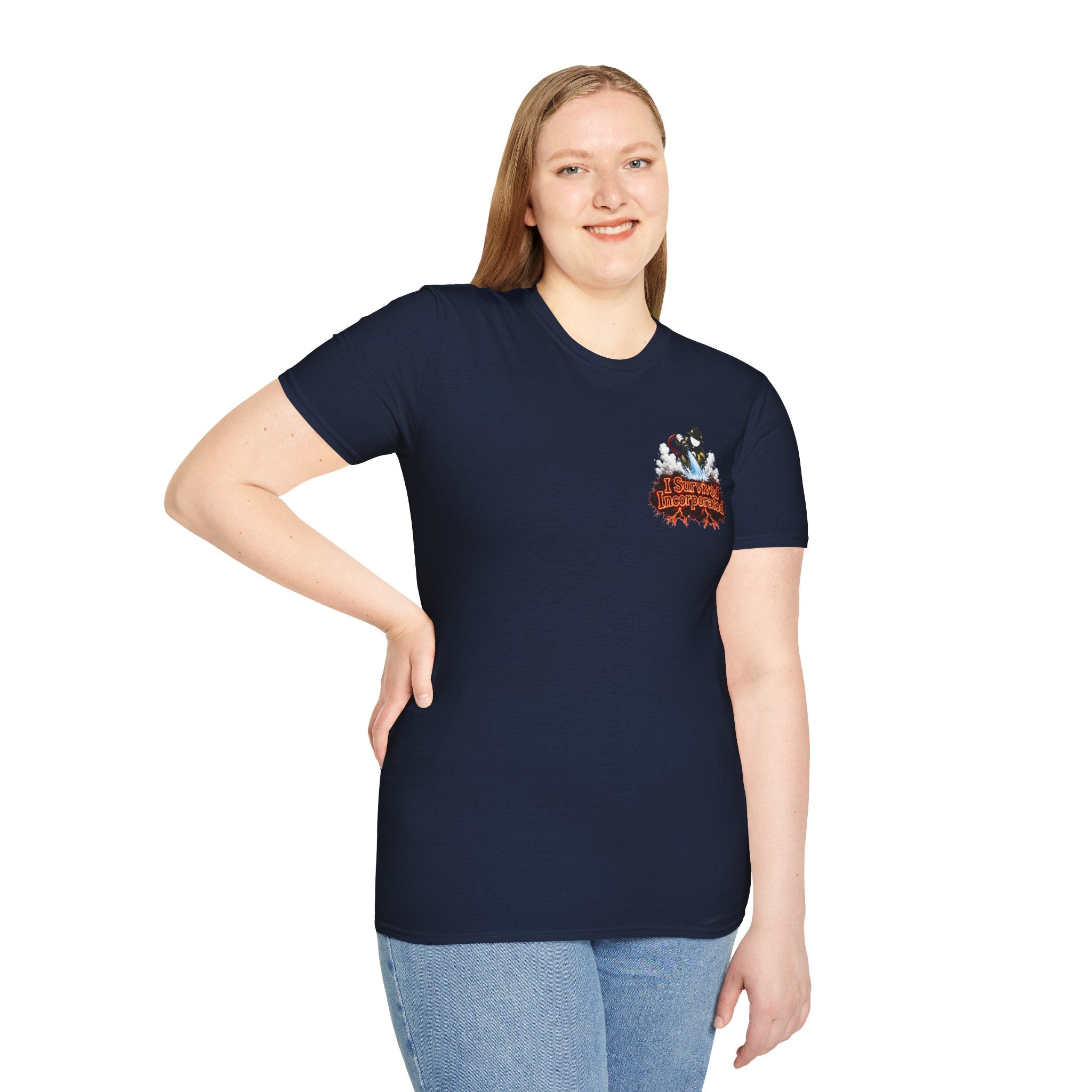 I Survived 2020 — "Please Stand By" Test Pattern Tee Wildfire Signal Edition Summer Premiere Unisex Softstyle T-Shirt