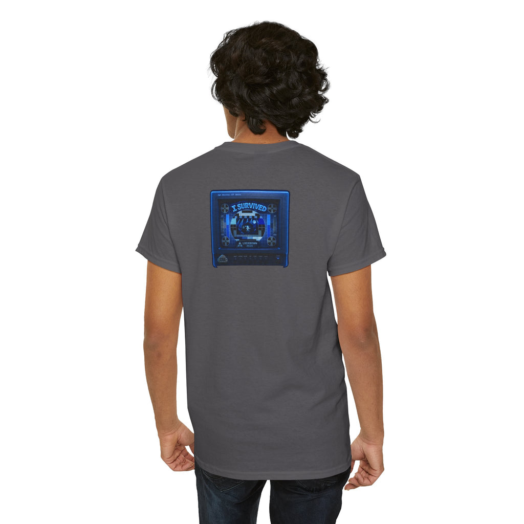 I Survived 2020 — "Please Stand By" Test Pattern Tee Lockdown Surveillance Edition Summer Exclusive Unisex Heavy Cotton Tee