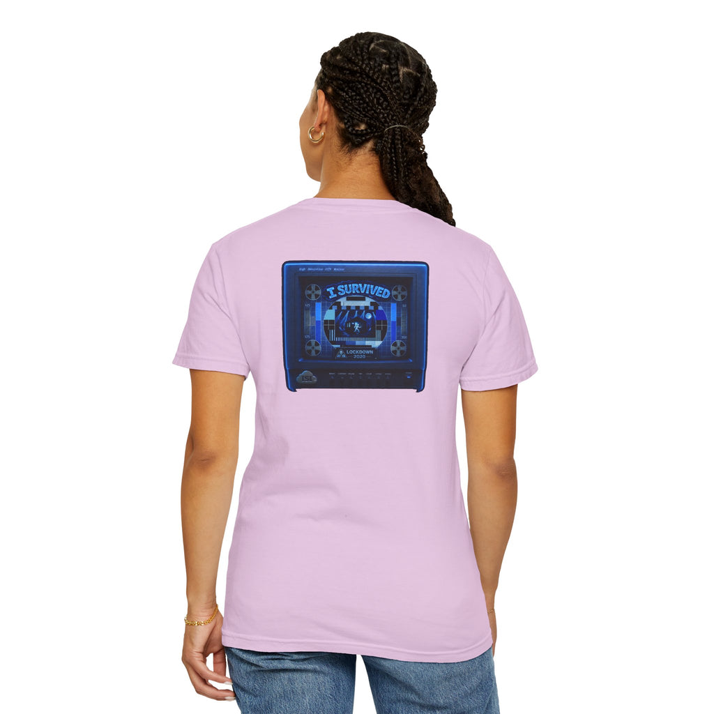 I Survived 2020 — "Please Stand By" Test Pattern Tee Lockdown Special Edition Summer Exclusive Unisex Garment-Dyed T-shirt