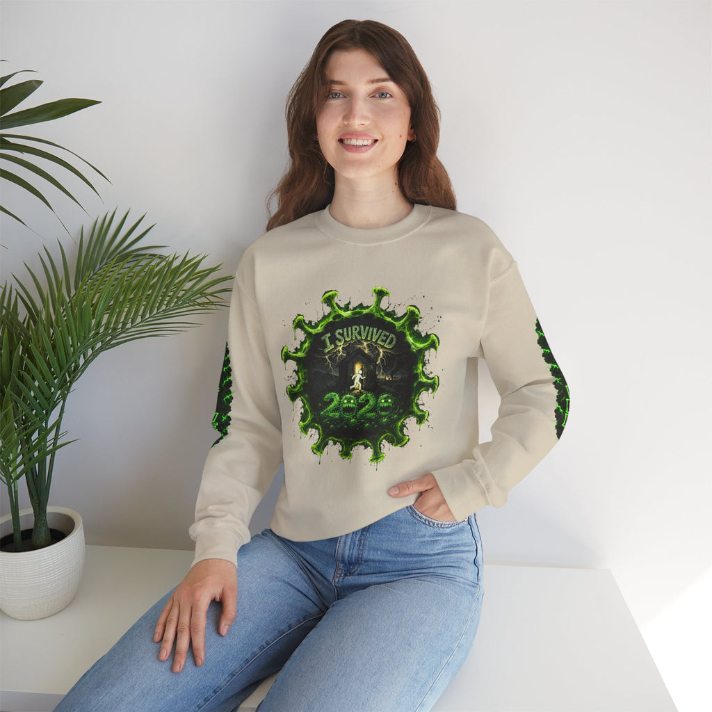 I Survived 2020 — Director's Cut S1:E5 "Delivery Doomsday" | Pandemic Edition Unisex Heavy Blend™ Crewneck Sweatshirt