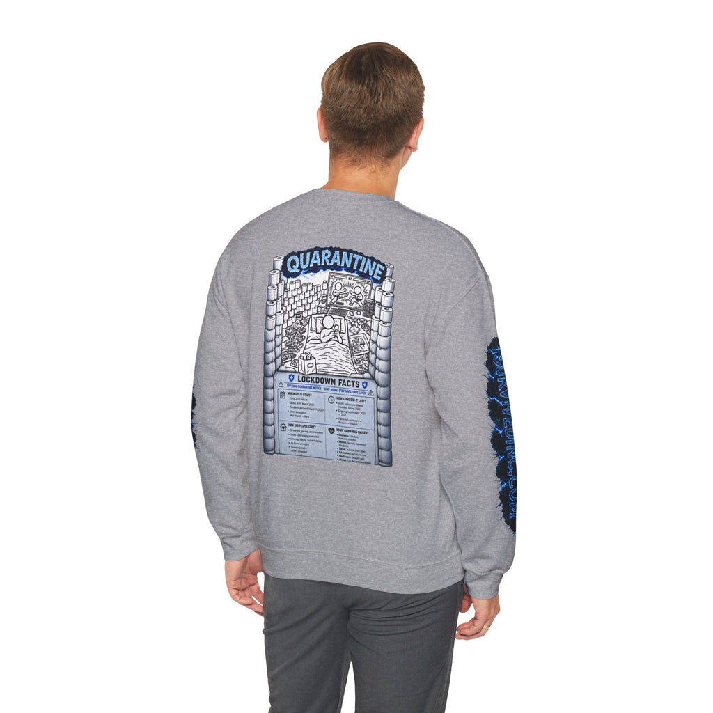 I Survived 2020 — LOCKDOWN S3:E1: "Quarantine" Unisex Heavy Blend™ Crewneck Sweatshirt