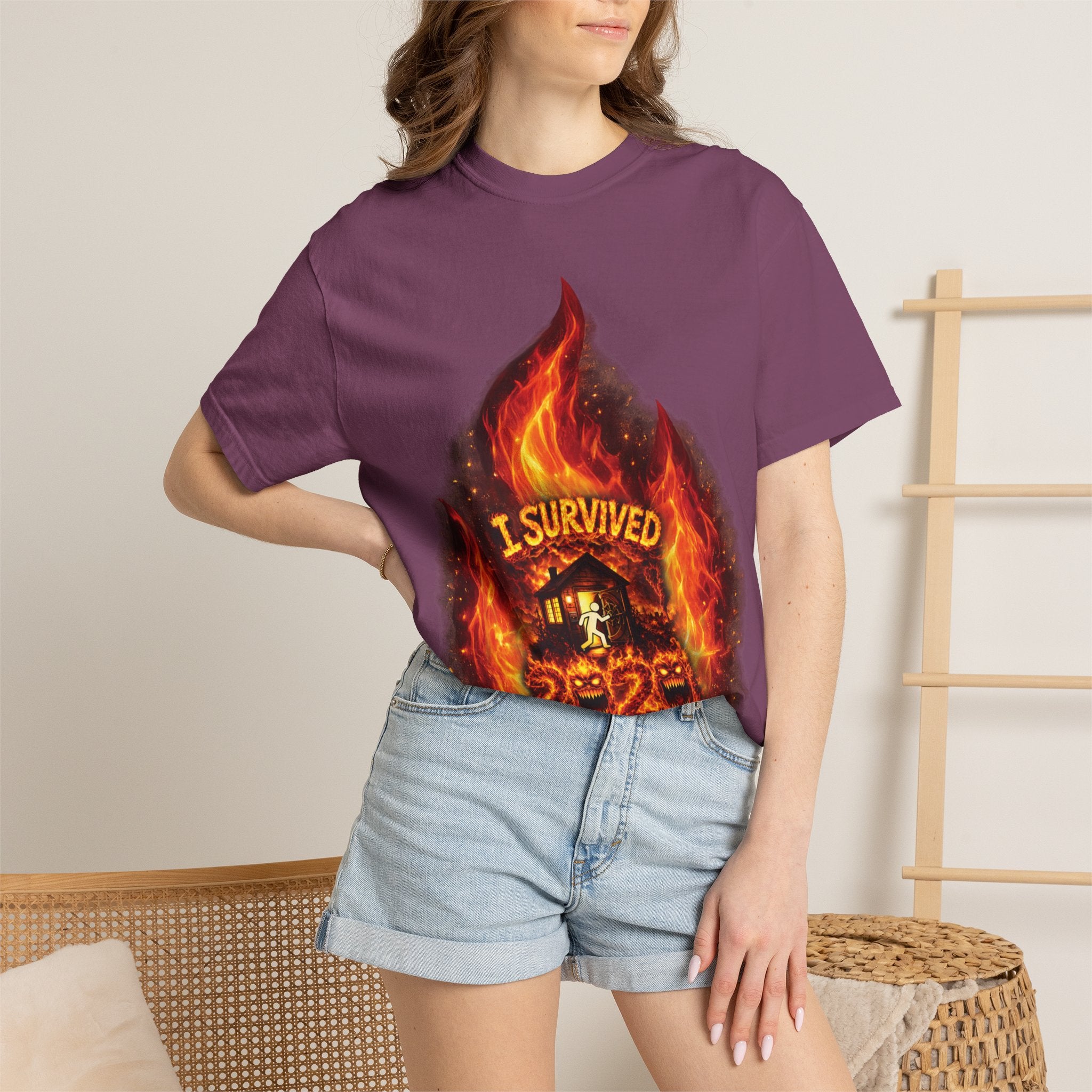 I Survived 2020 — Director's Cut S2:E3 "The California Wildfires" | Wildfire Edition Memorial Unisex Garment-Dyed T-shirt