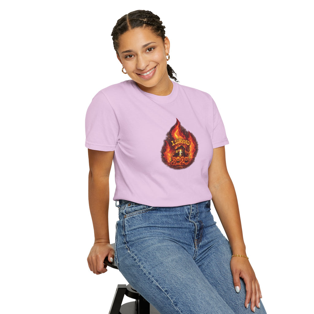 I Survived 2020 — WILDFIRES S2:E3: Director's Cut "The California Wildfires" Memorial Unisex Garment-Dyed T-shirt