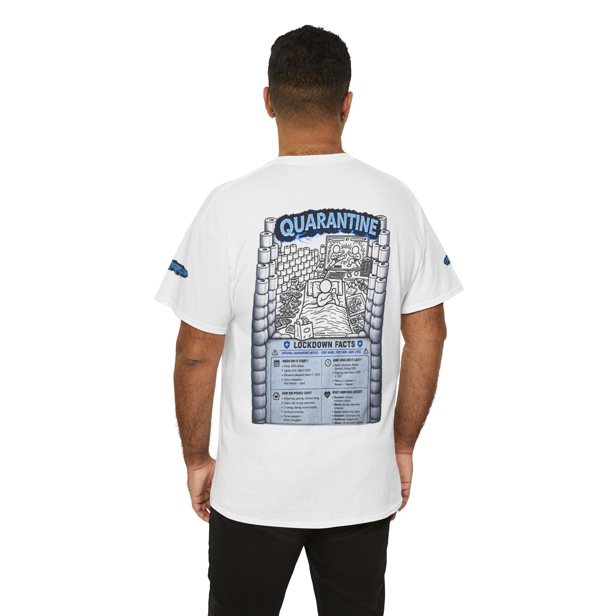 I Survived 2020 — LOCKDOWN S3:E1: Director's Cut Special Edition "Quarantine" Unisex Heavy Cotton Tee