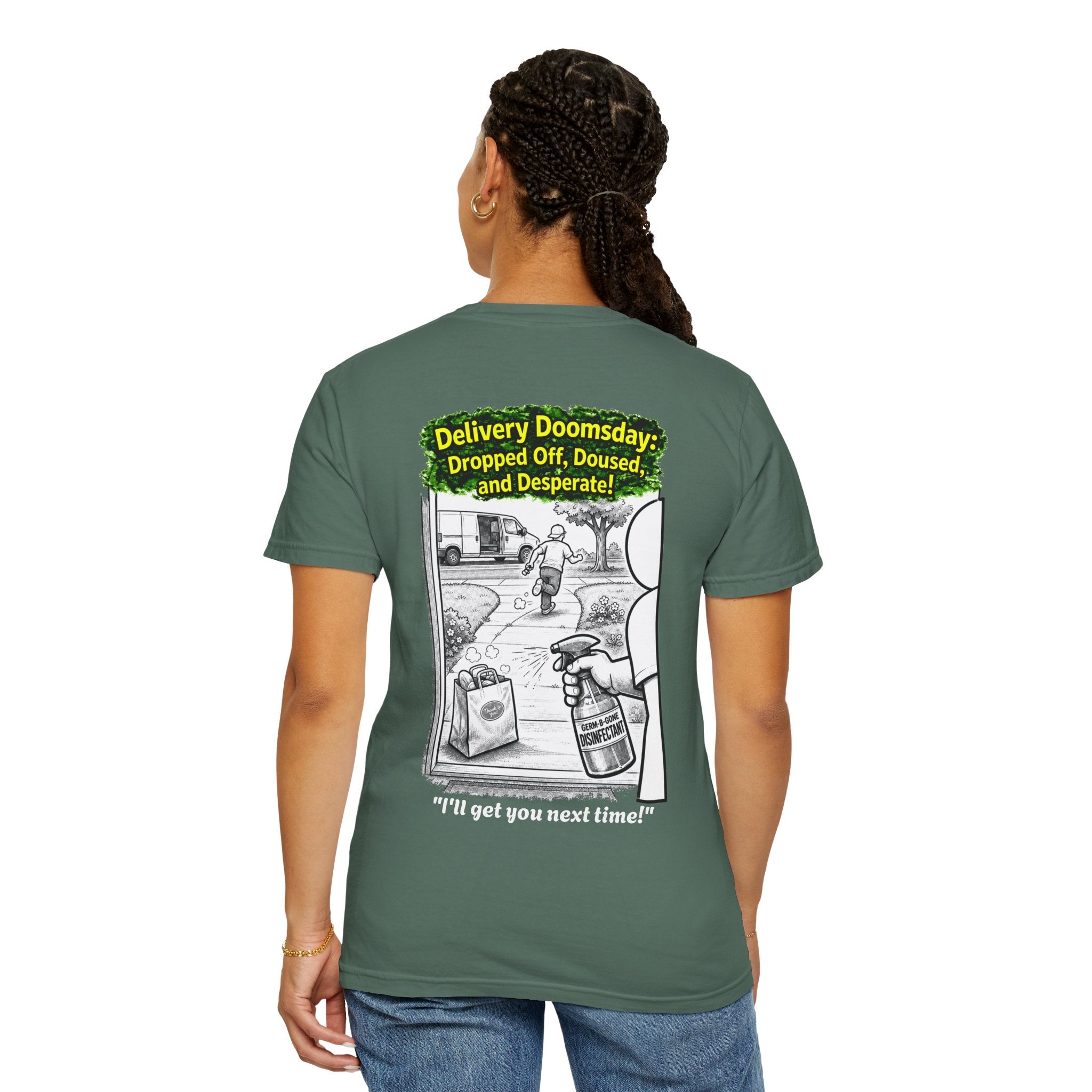 Sobreviví al 2020 — T1:E5 "Apocalipsis de Entregas" | Camiseta unisex teñida de edición Pandemia