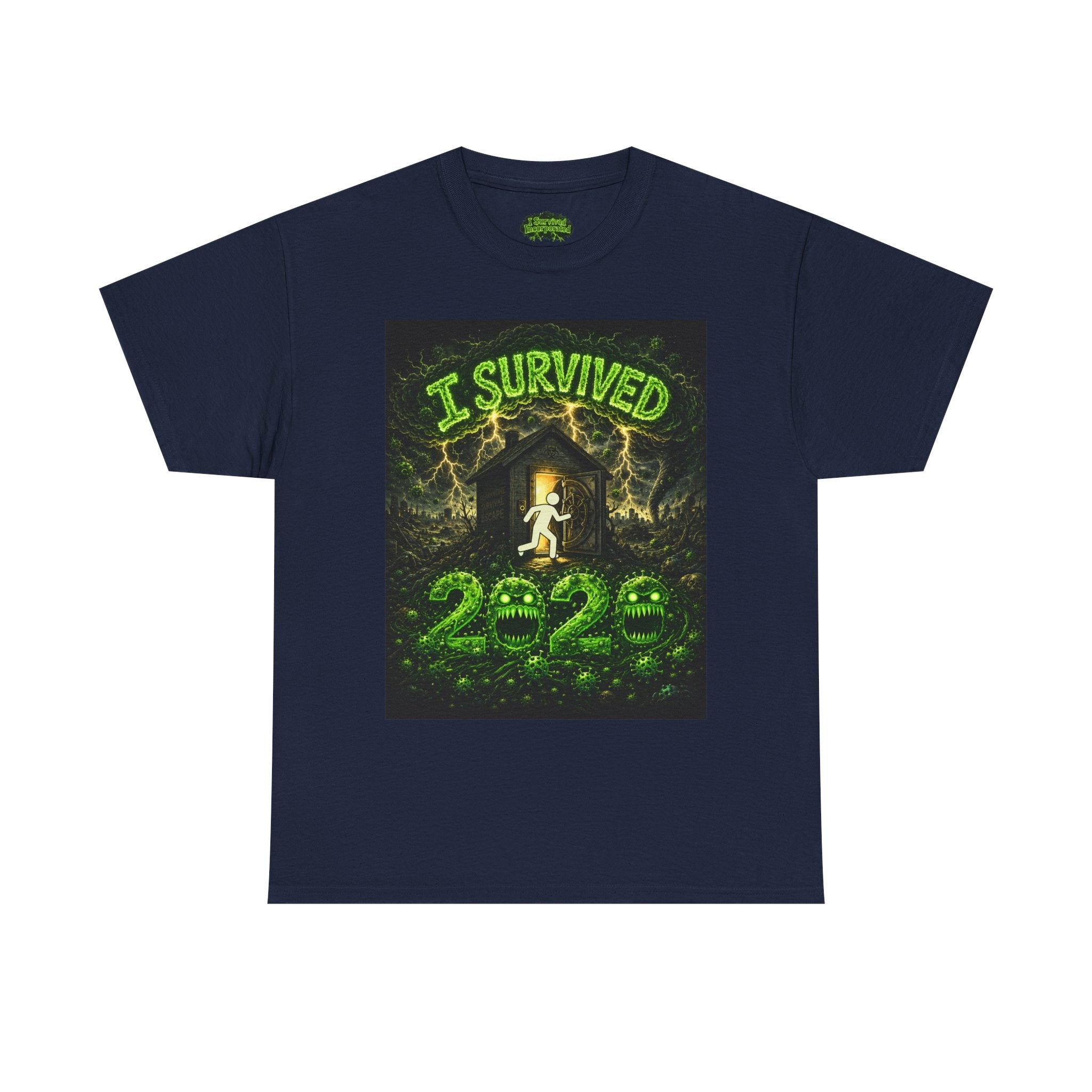 I Survived 2020 — S1:E1 "COVID-19: The Coronavirus" | Pandemic Edition Unisex Heavy Cotton Tee