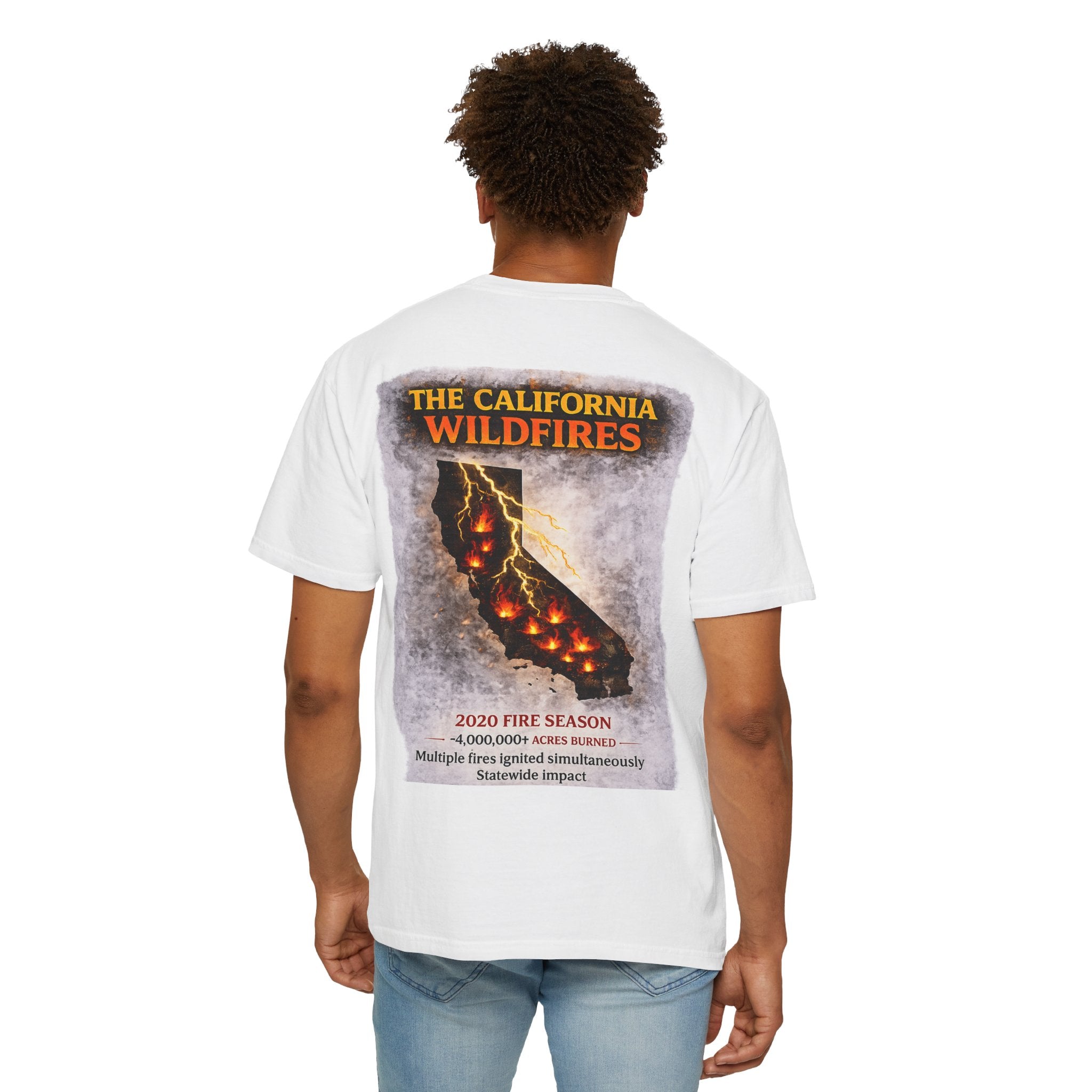 I Survived 2020 — WILDFIRES S2:E3 "The California Wildfires" Memorial Unisex Garment-Dyed T-shirt