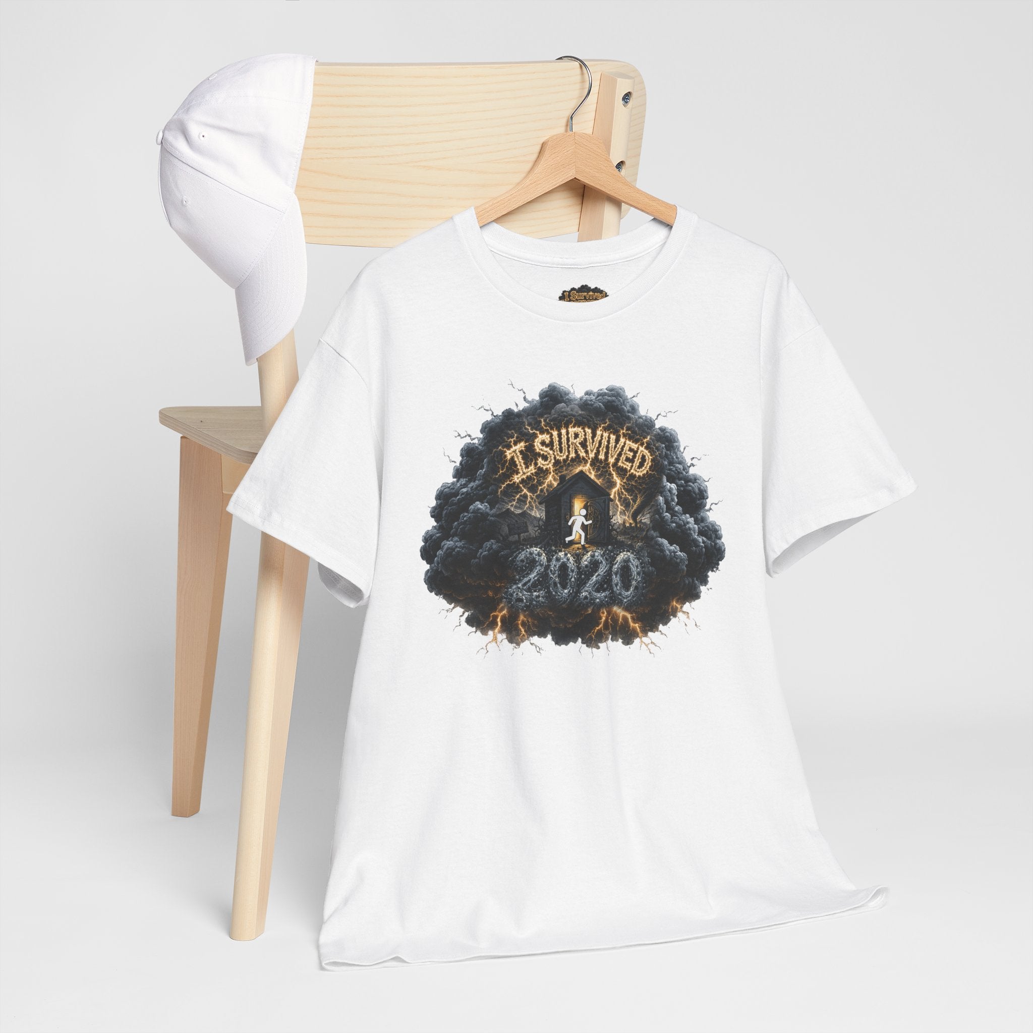 I Survived 2020 —  Deriector's Cut Original Design Teaser Tee | Season 1 Premiere Drop Unisex Heavy Cotton Tee