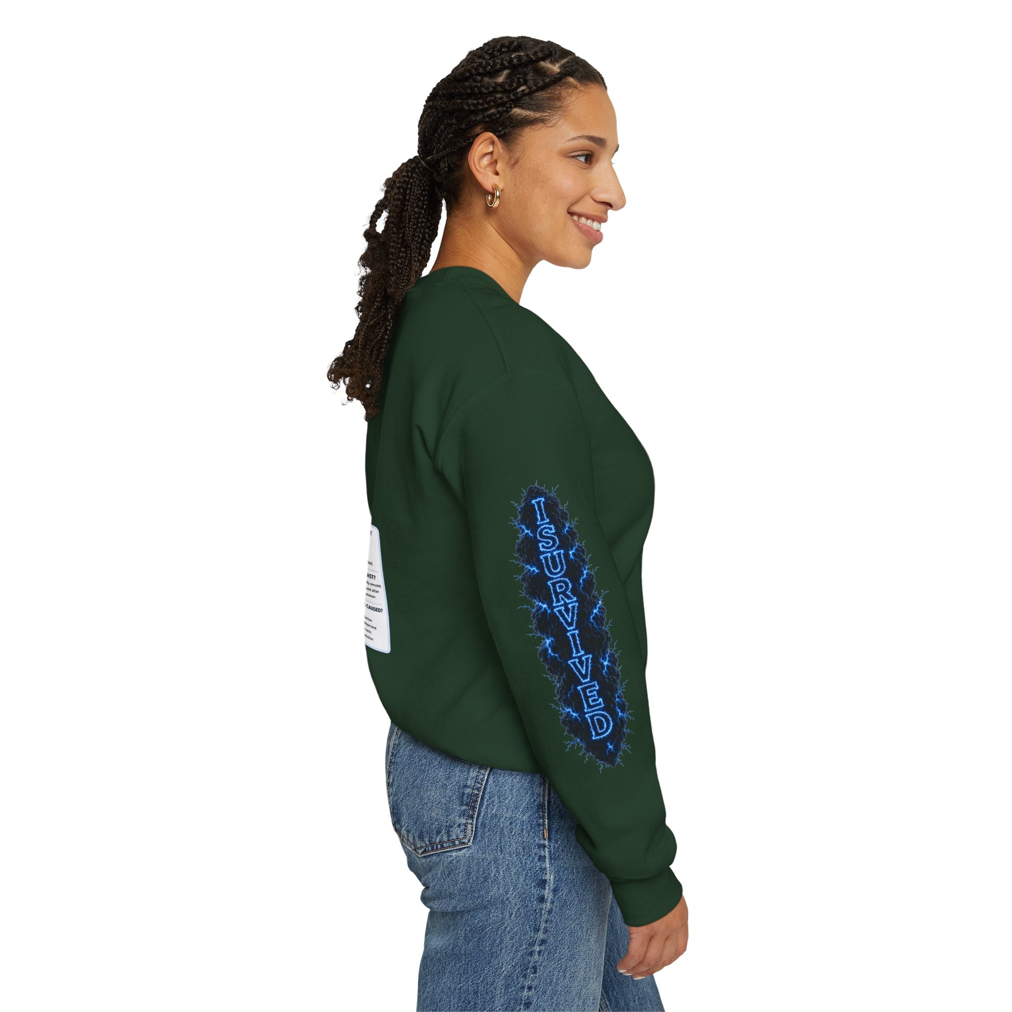 I Survived 2020 — LOCKDOWN S3:E3: Director's Cut Special Edition "Remote Schooling" Unisex Heavy Blend™ Crewneck Sweatshirt