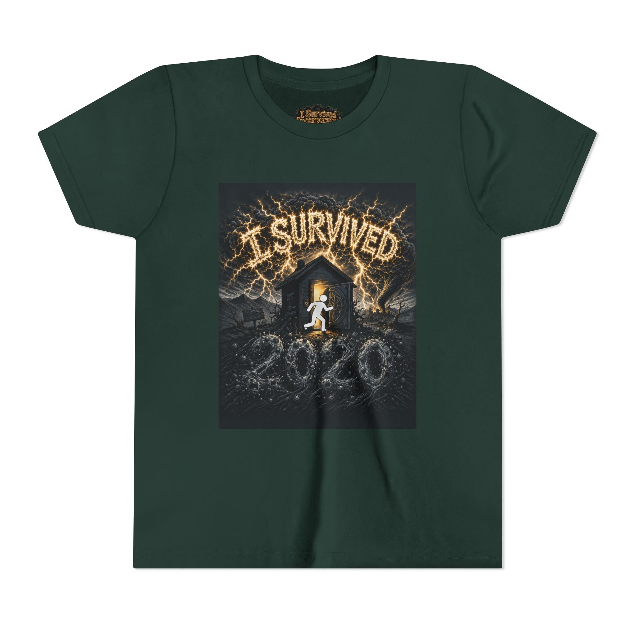 I Survived 2020 — Original Design Teaser Tee | Season 1 Premiere Drop Youth Short Sleeve Tee