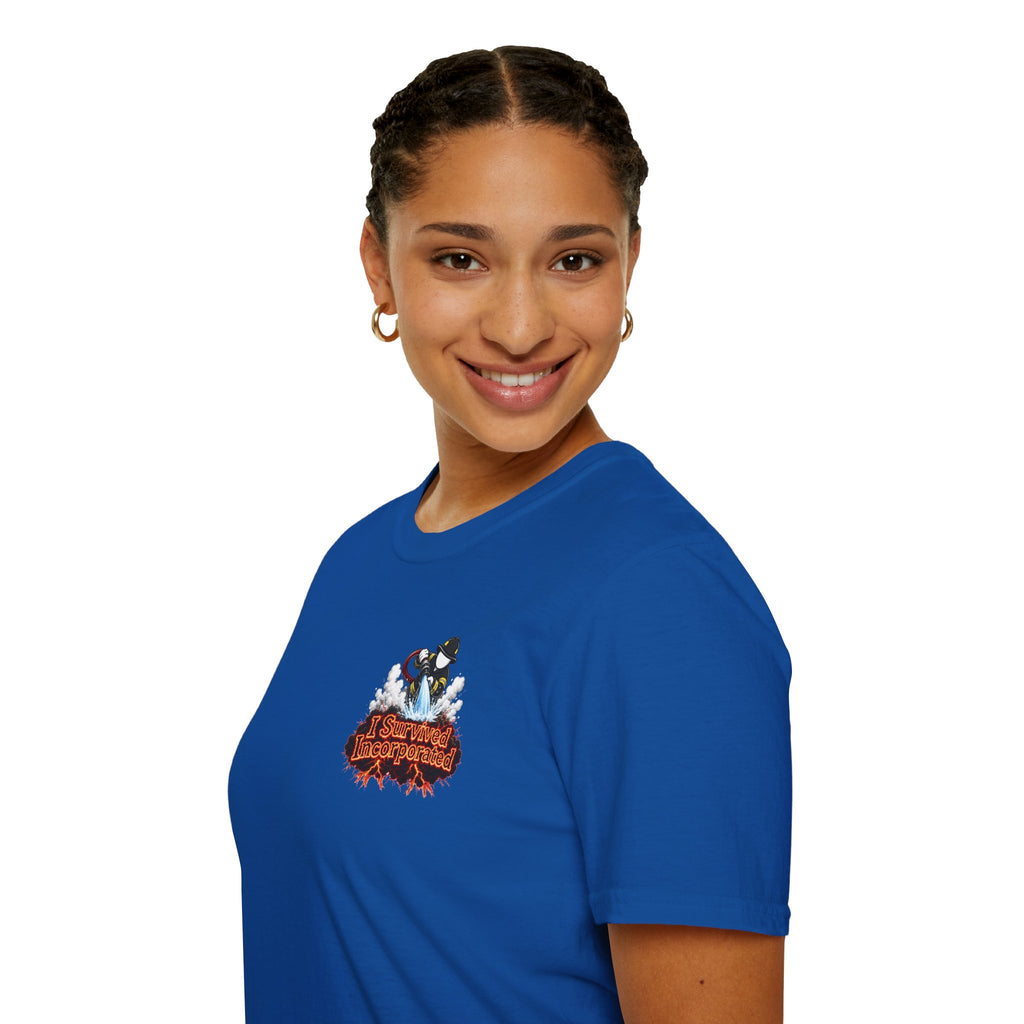 I Survived 2020 — "Please Stand By" Test Pattern Tee Wildfire Signal Edition Summer Premiere Unisex Softstyle T-Shirt