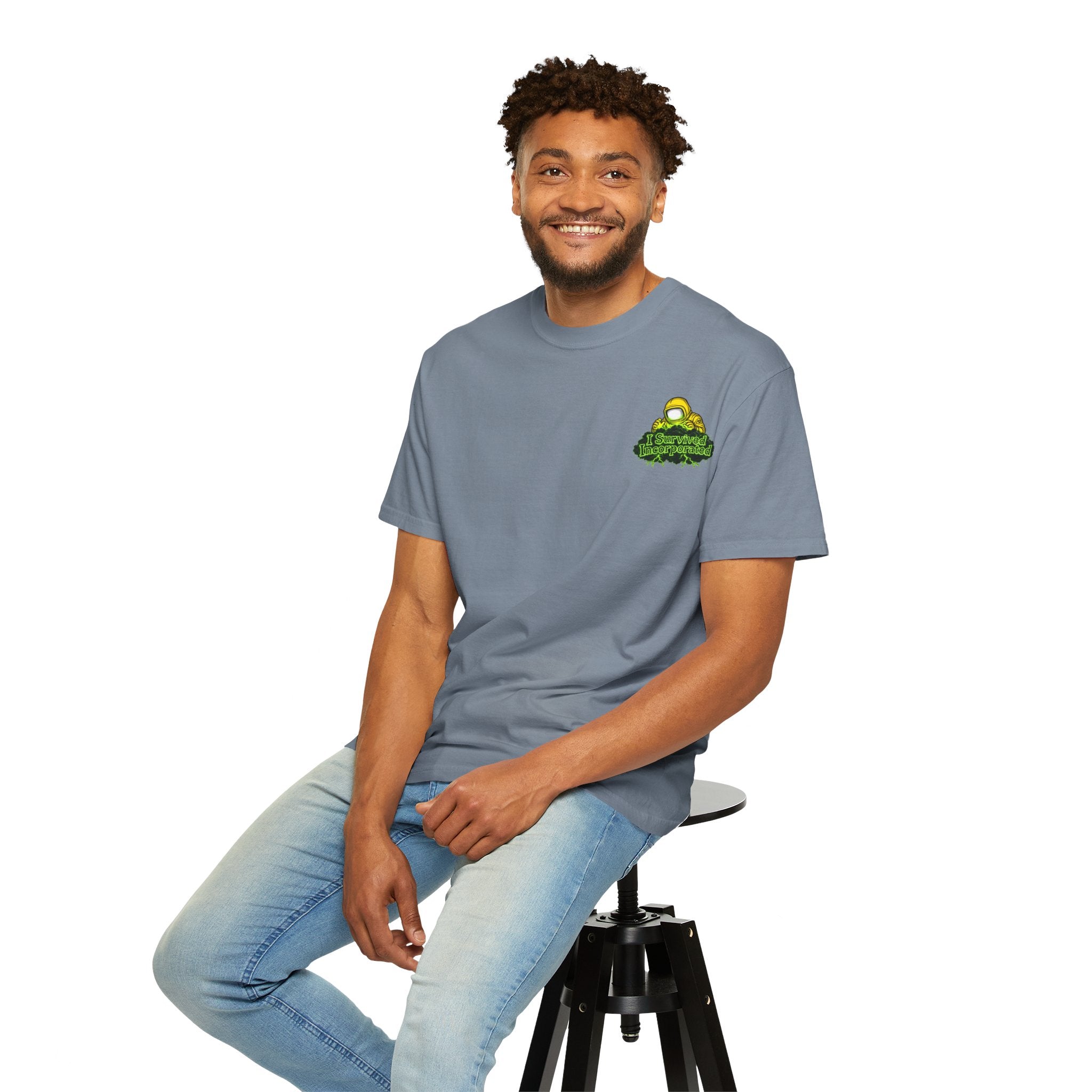 I Survived 2020 — "Please Stand By" Test Pattern Toxic Signal Tee Summer Premiere Unisex Garment-Dyed T-shirt