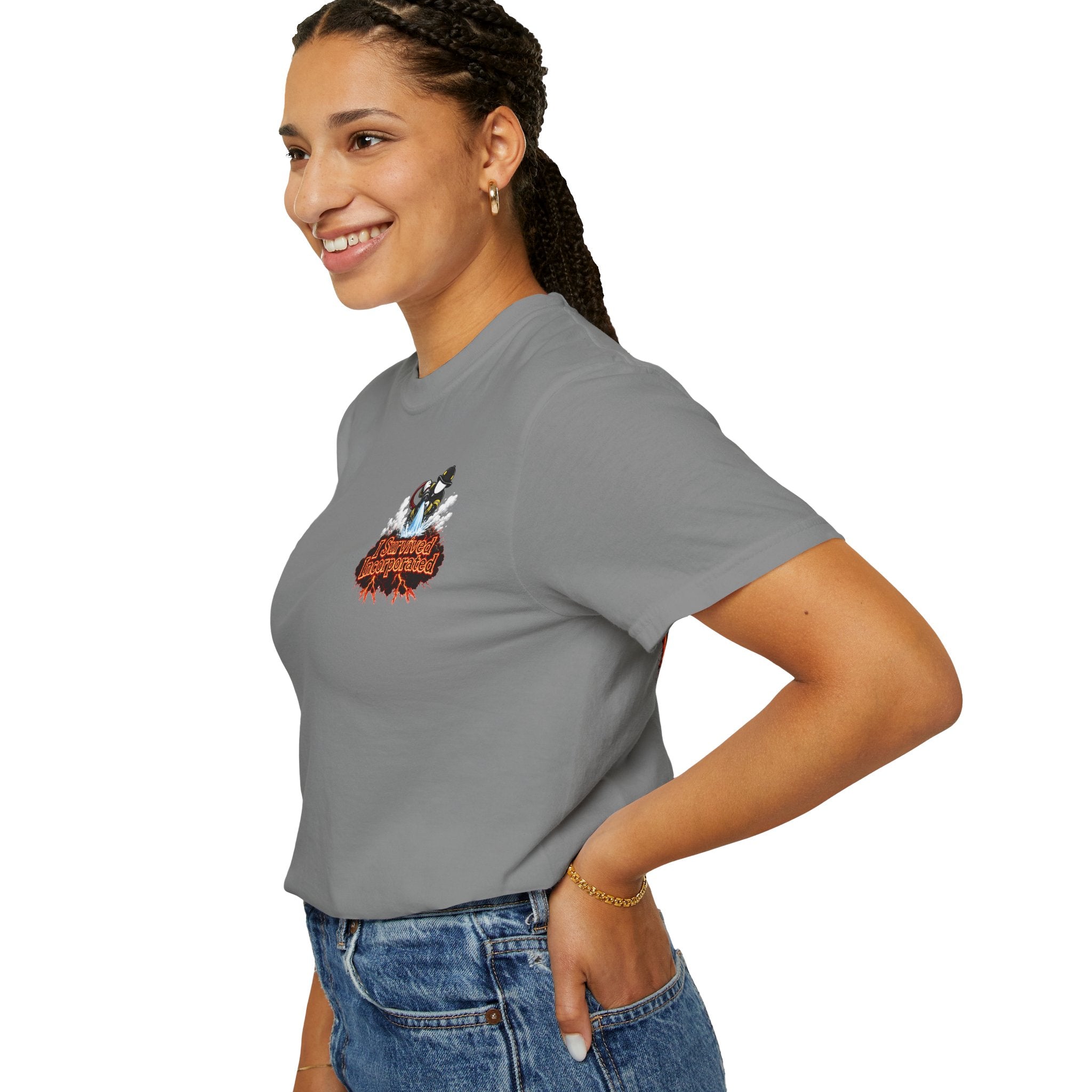 I Survived 2020 — "Please Stand By" Test Pattern Tee Wildfire Signal Edition Summer Premiere Unisex Garment-Dyed T-shirt