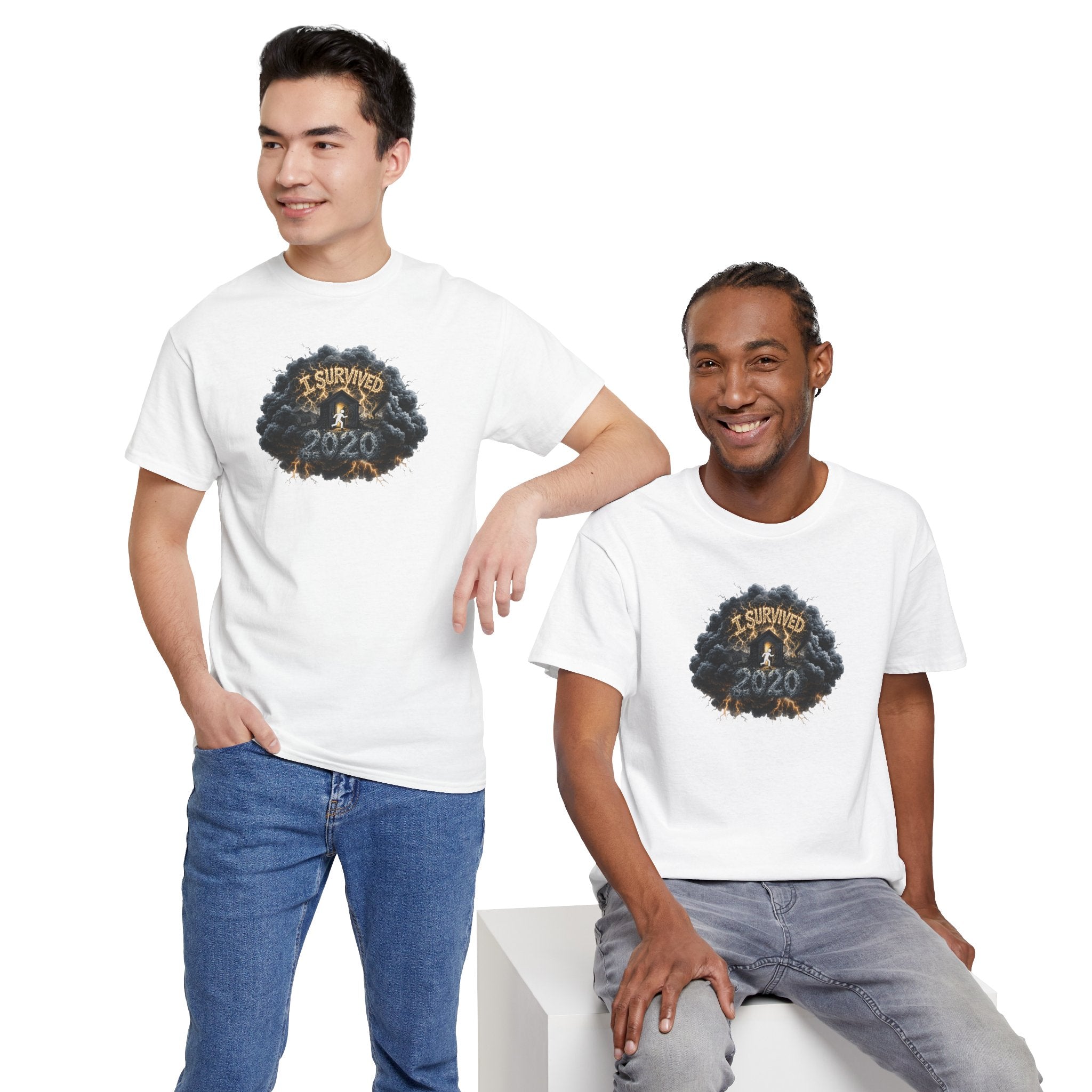 I Survived 2020 — Original PILOT Design: Director's Cut Unisex Heavy Cotton Tee