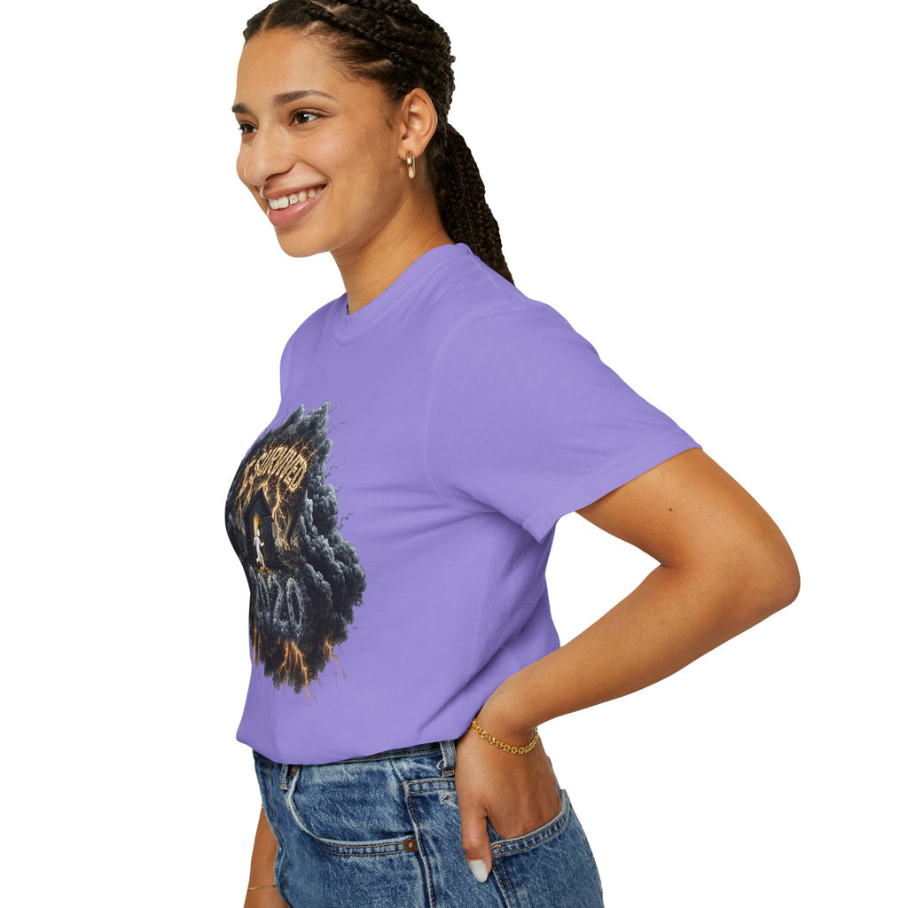 I Survived 2020 — Original Design Teaser Tee | Season 1 Premiere Drop Unisex Garment-Dyed T-shirt