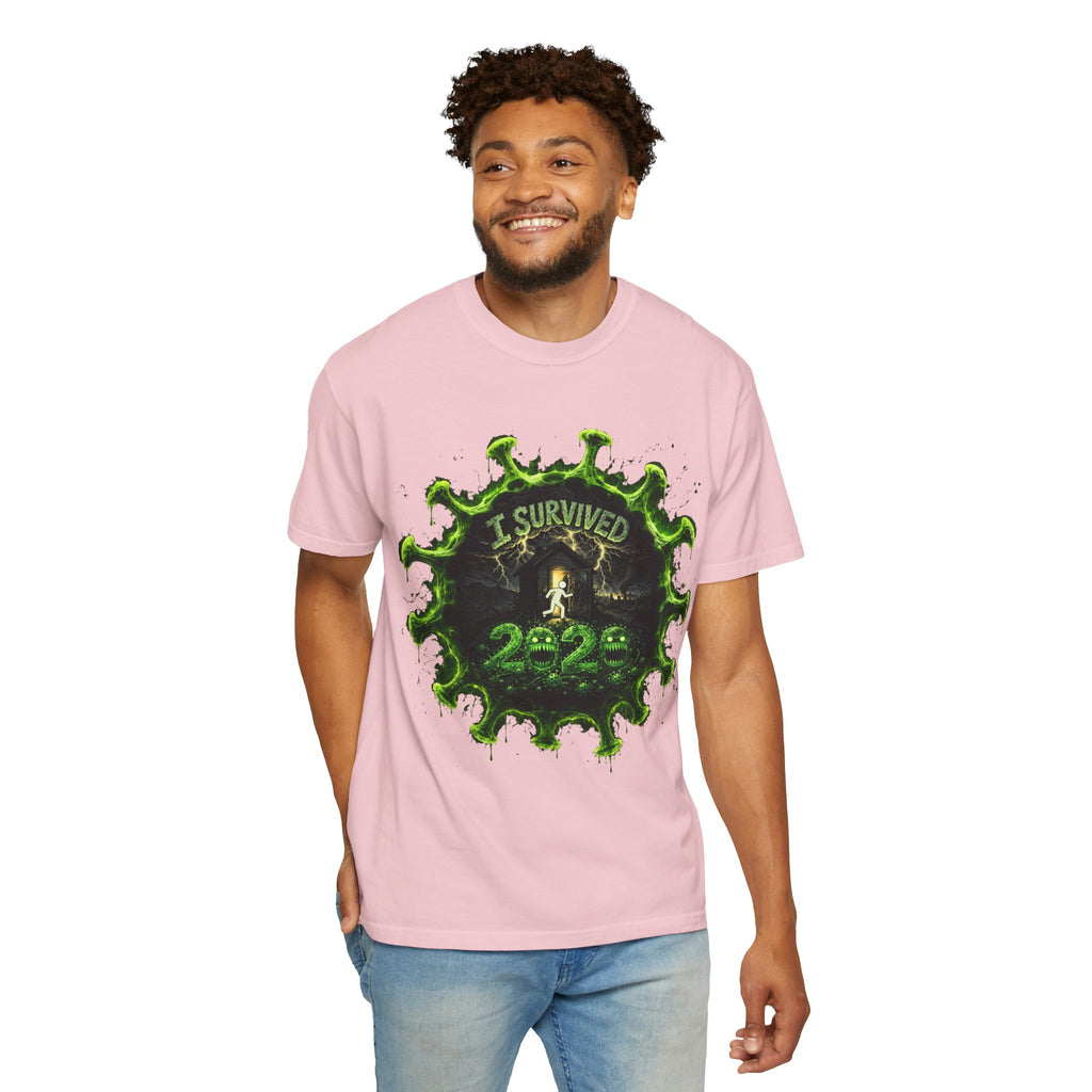 I Survived 2020 — Director's Cut S1:E3 "The Jab!" | Pandemic Edition Unisex Garment-Dyed T-shirt