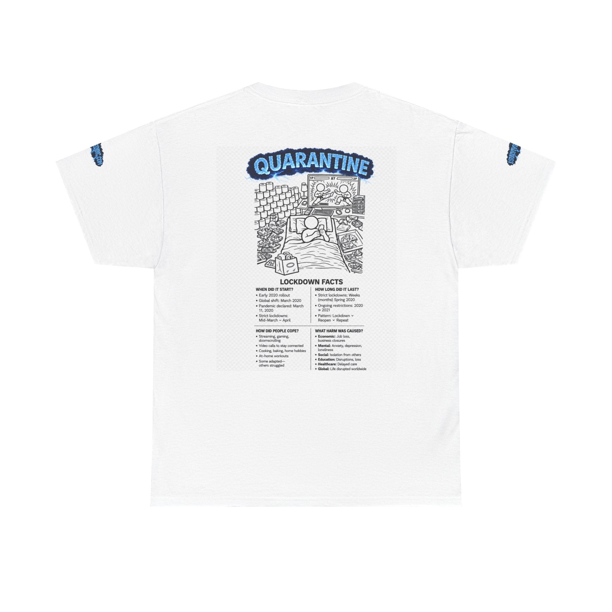 I Survived 2020 — Director's Cut S3:E1 "Quarantine" | Lockdown Edition Documentary Unisex Heavy Cotton Tee (SPECIAL EDITION)