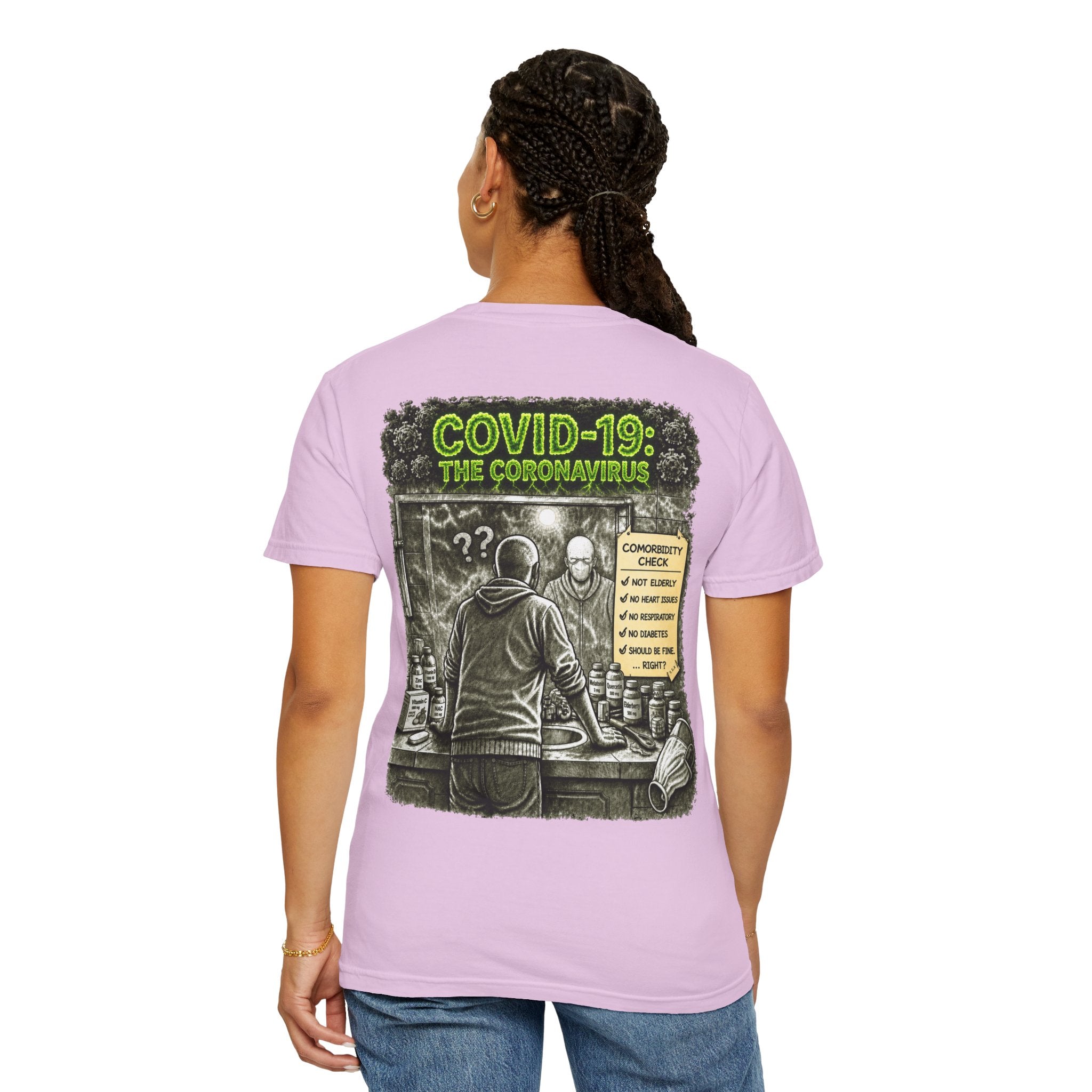 I Survived 2020 —  PANDEMIC S1:E1: Director's Cut "COVID-19: The Coronavirus" Unisex Garment-Dyed T-shirt