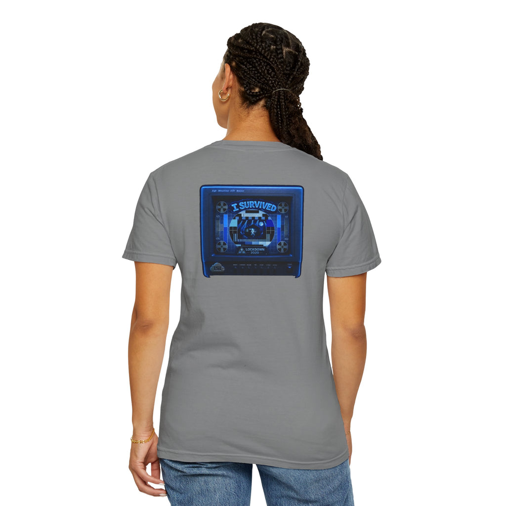I Survived 2020 — "Please Stand By" Test Pattern Tee Lockdown Special Edition Summer Exclusive Unisex Garment-Dyed T-shirt