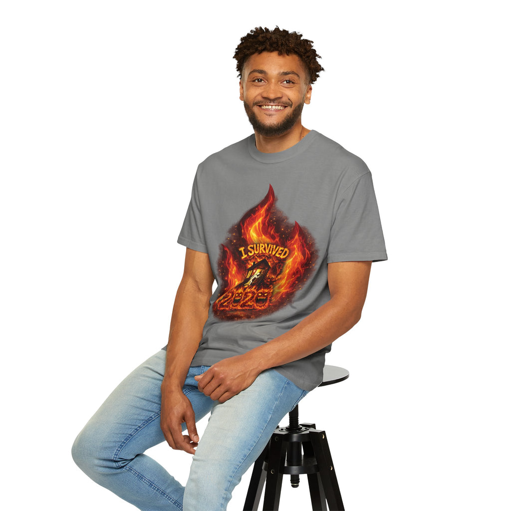 I Survived 2020 — Director's Cut S2:E4 "Western U.S. Wildfire Season" | Mid-Season Finale Pt. 1 | Wildfire Edition Memorial Unisex Garment-Dyed T-shirt