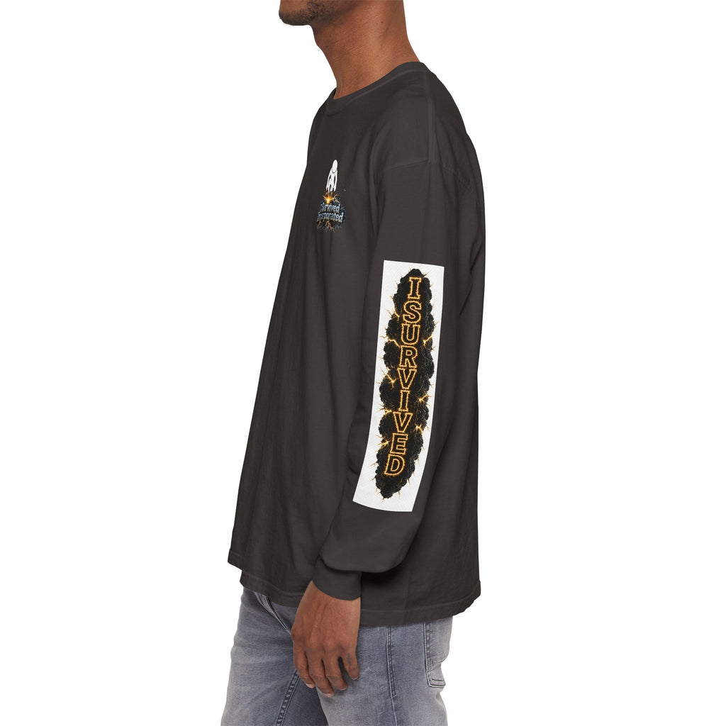 I Survived 2020 — "Please Stand By" Test Pattern Tee Special Edition Summer Premier Unisex Garment-Dyed Long Sleeve T-Shirt