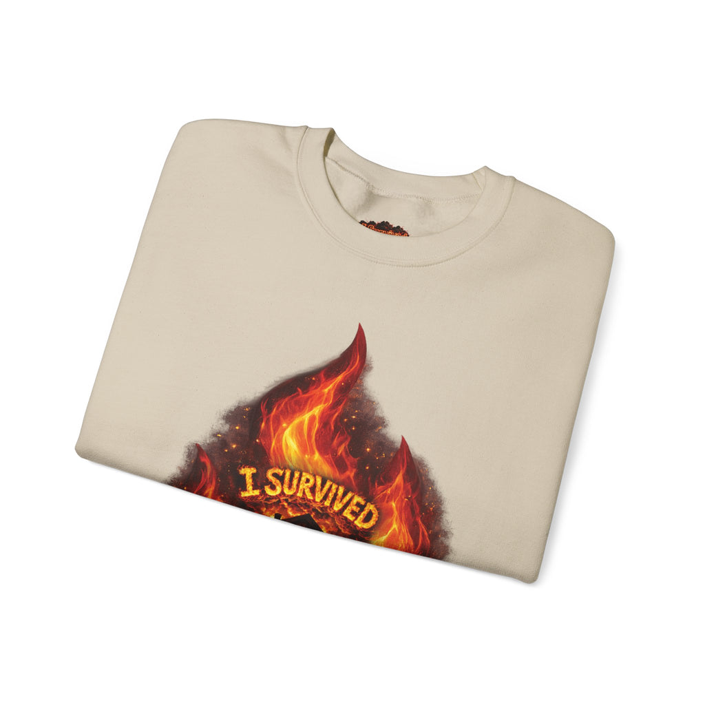 I Survived 2020 — Director's Cut S2:E1 "Berry Creek" | Wildfire Edition Memorial Unisex Heavy Blend™ Crewneck Sweatshirt