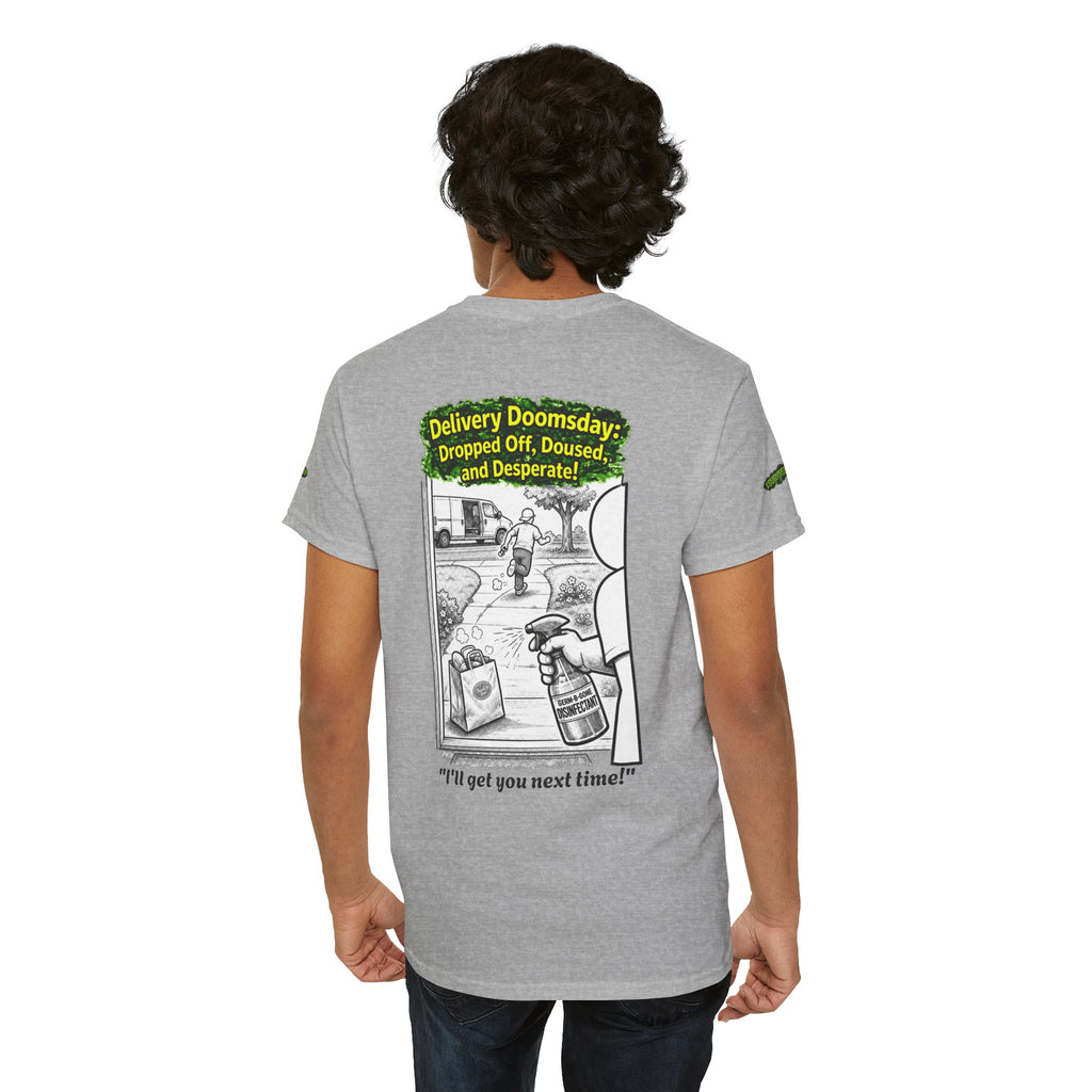 Sobreviví al 2020 — T1:E5 "El día del juicio final de las entregas" | Camiseta unisex de algodón pesado (Edición Pandemia) (EDICIÓN ESPECIAL)