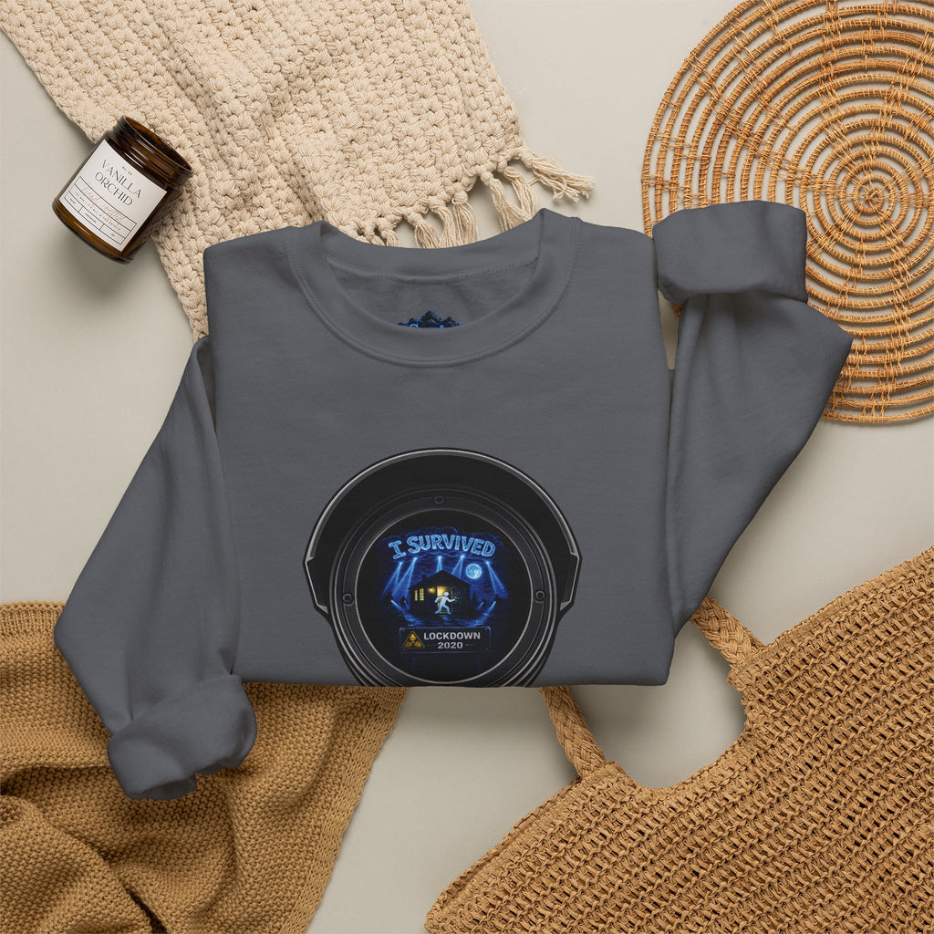 I Survived 2020 — LOCKDOWN S3:E4: Director's Cut "Working From Home" Unisex Heavy Blend™ Crewneck Sweatshirt