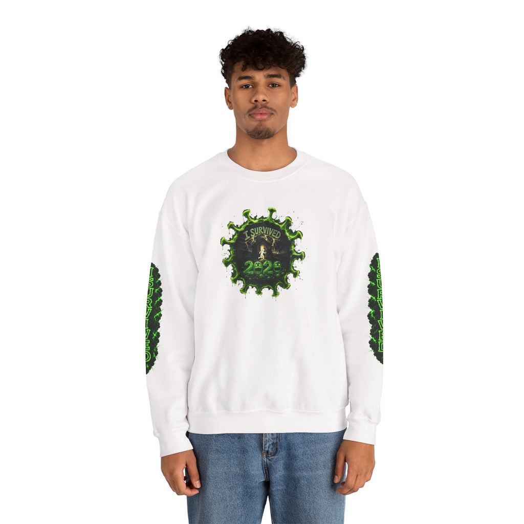 I Survived 2020 — PANDEMIC S1:E1: Director's Cut "COVID-19: The Coronavirus" Unisex Heavy Blend™ Crewneck Sweatshirt